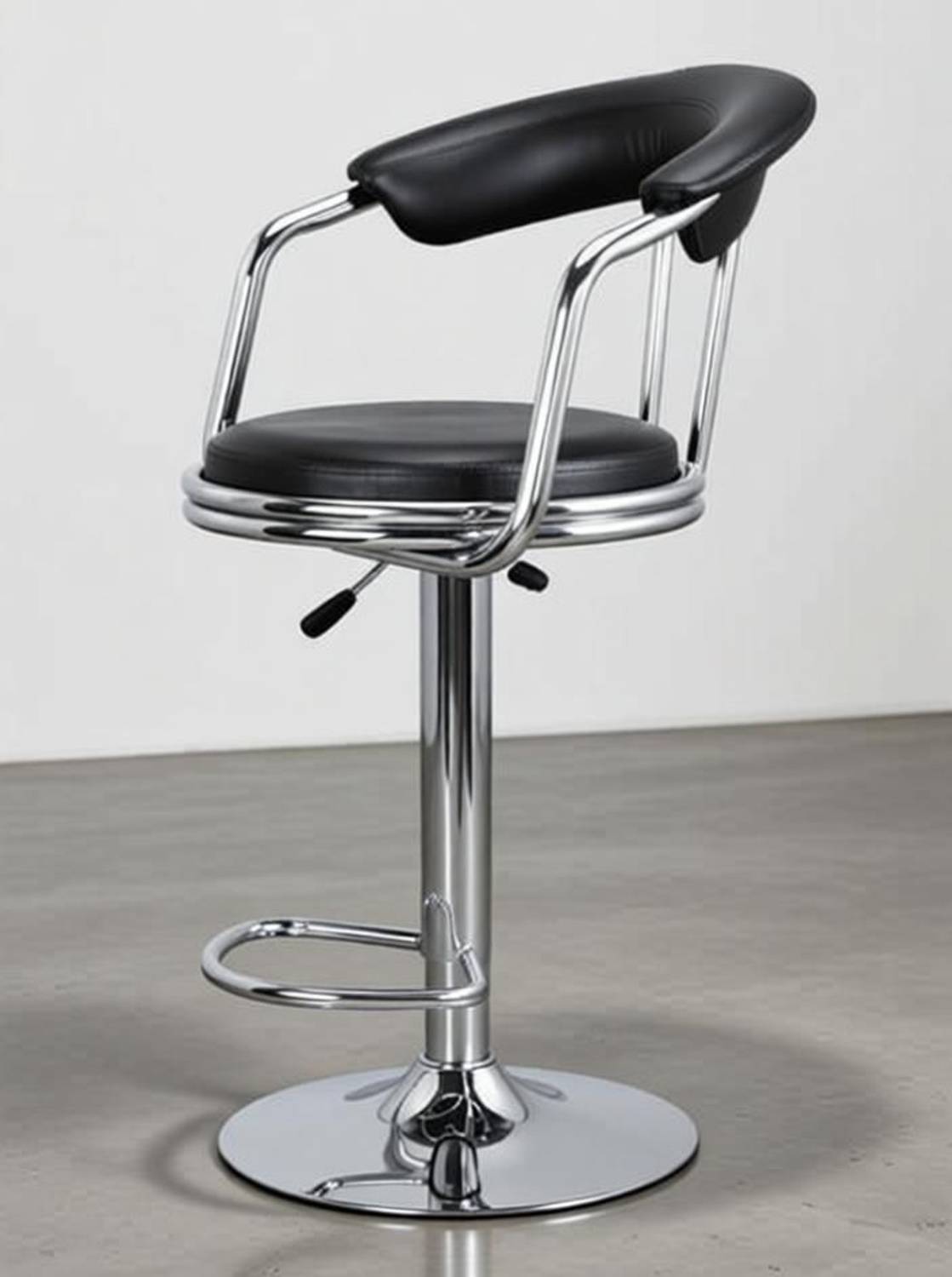 STC Black Metal Bar Stool - Image 4