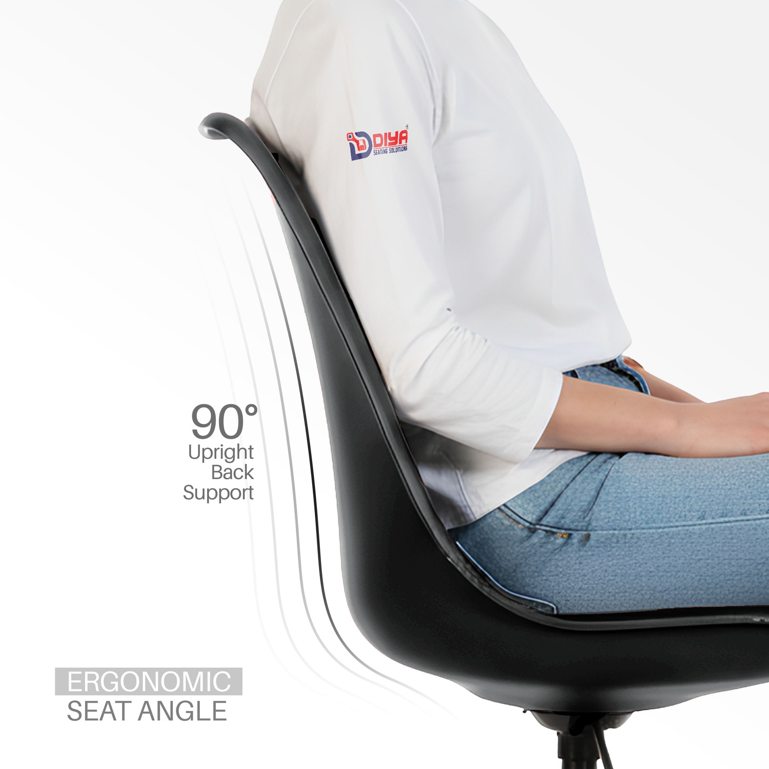 Image of Diya Diya Smart Revolving Chair Nylon Office Executive Chair