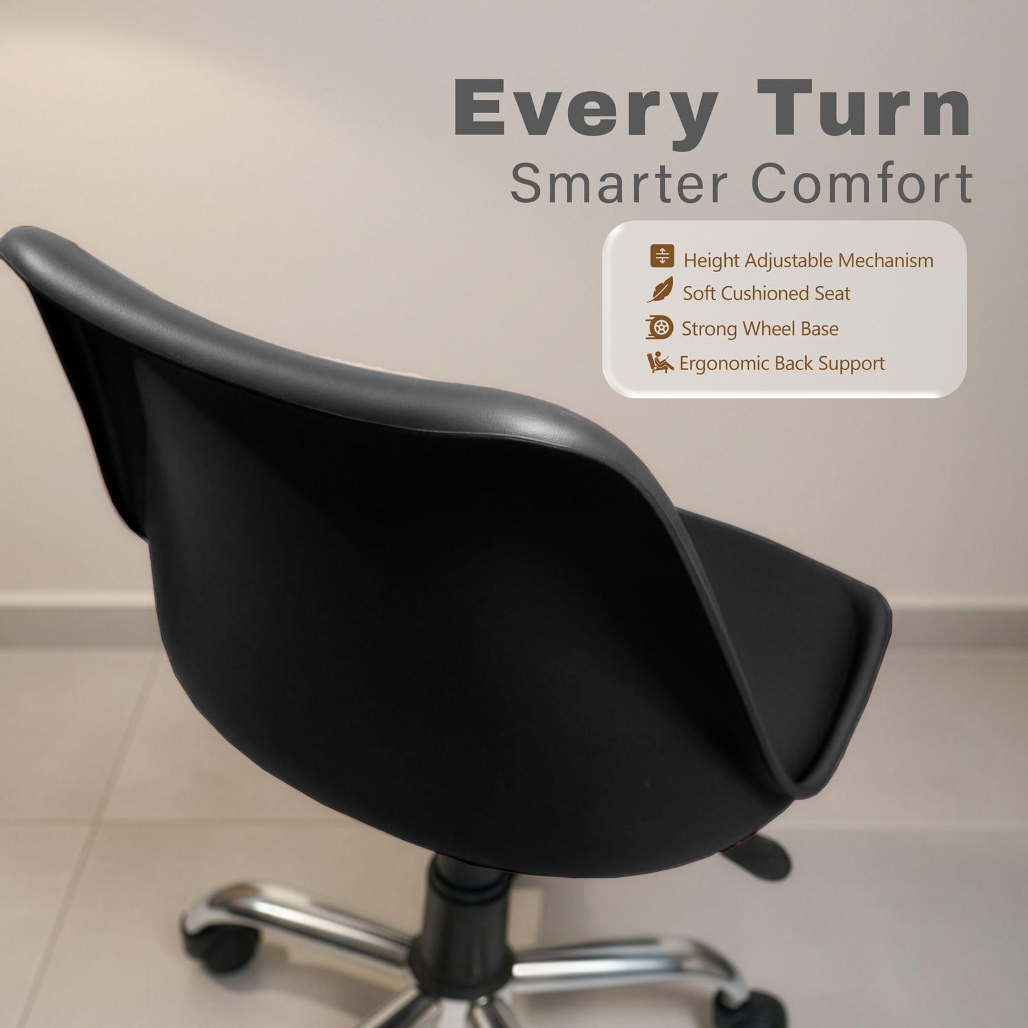 Image of Diya Diya Smart Revolving Chair Nylon Office Executive Chair