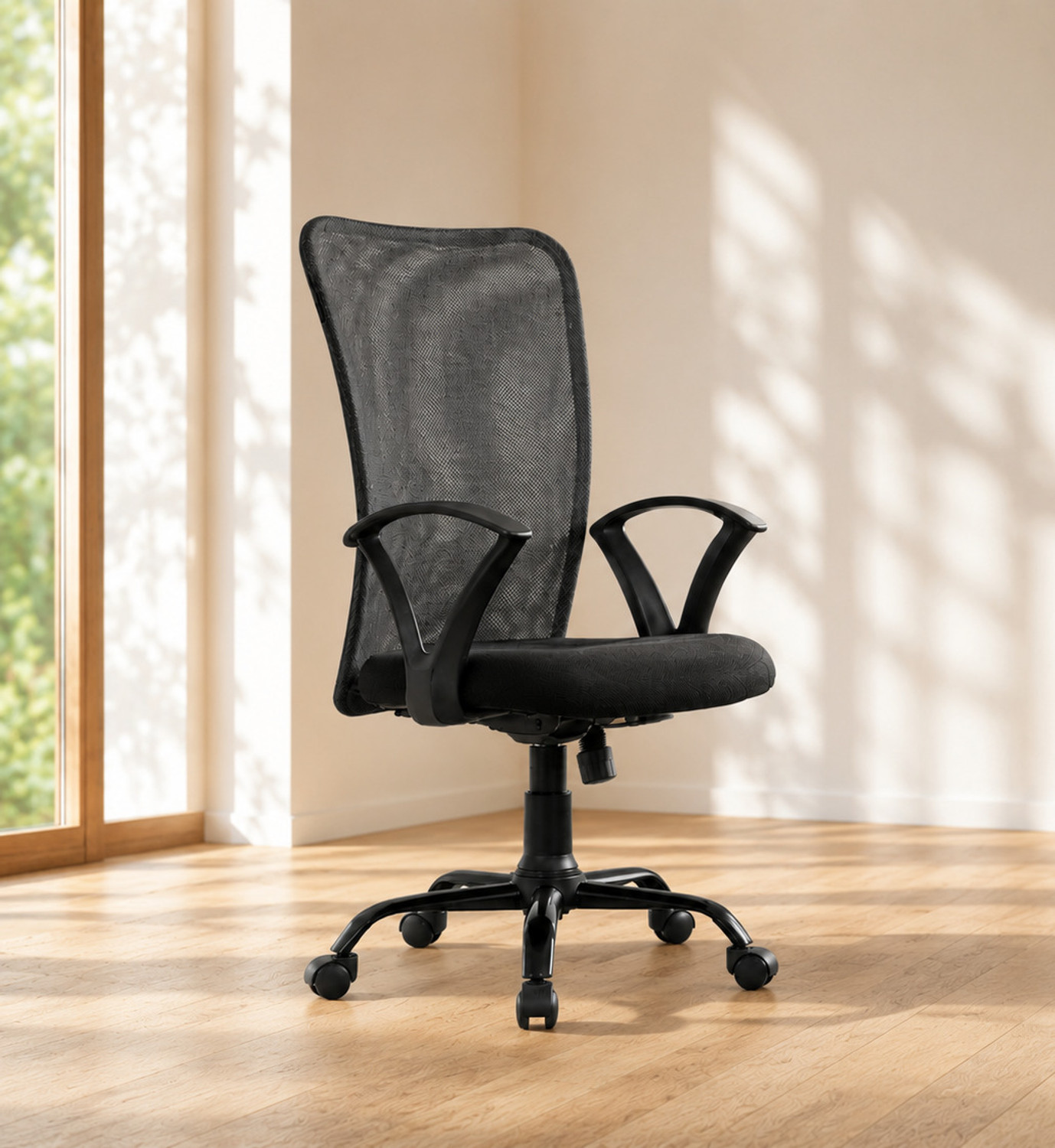 Image of MAESTRO SEATING SYSTEMS Ergonomic Office Chair with Lumbar Support Premium Revolving Boss Chair for Home Plastic Bar Chair