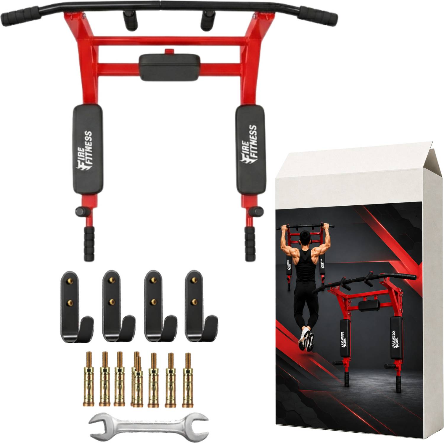 FIRE FITNESS 3IN1 Pull Up Bar - Image 1