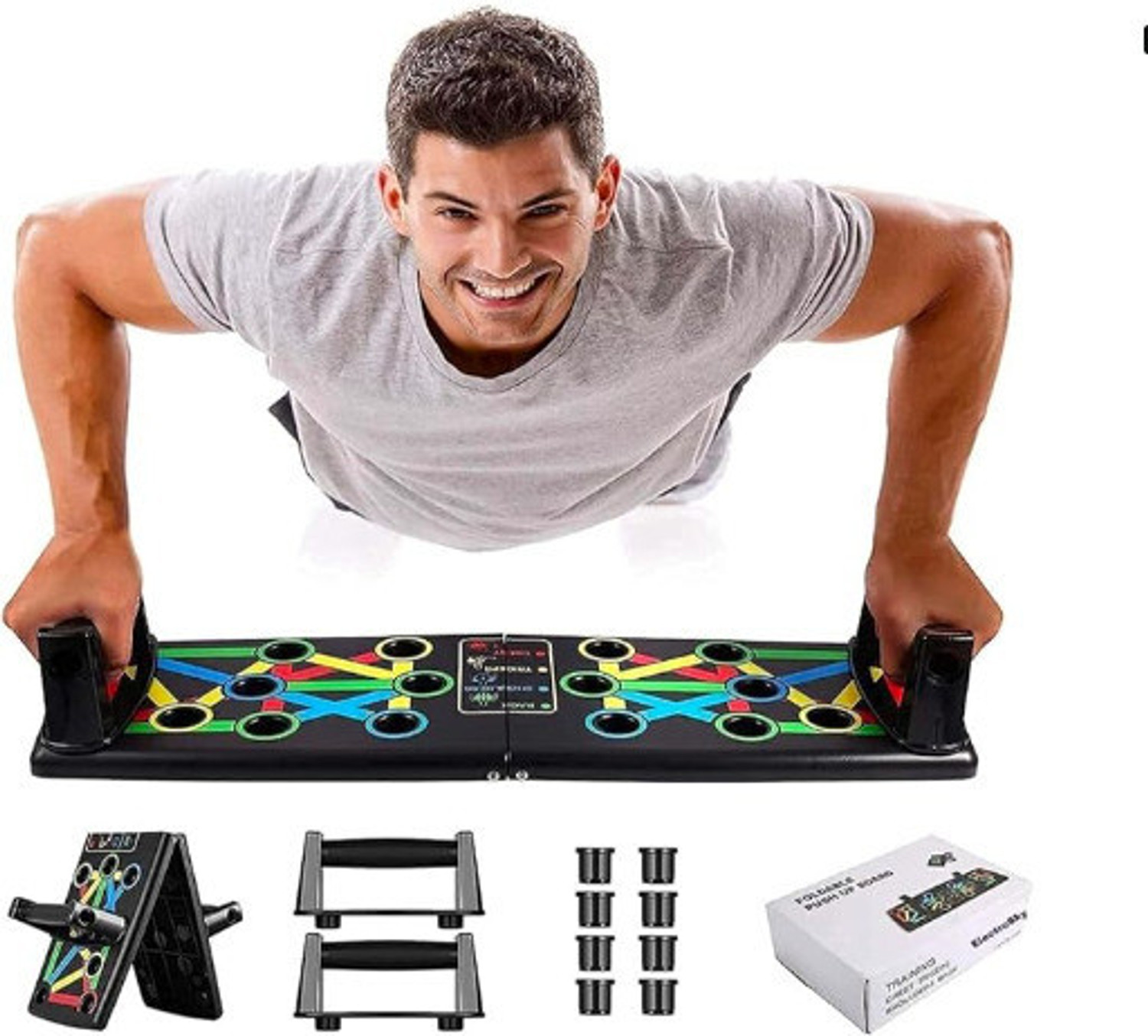 Image of GRYPP Multi-Function Push-Up Board, 15 IN 1 Positions for Full Body Workout, Durable Push-up Bar