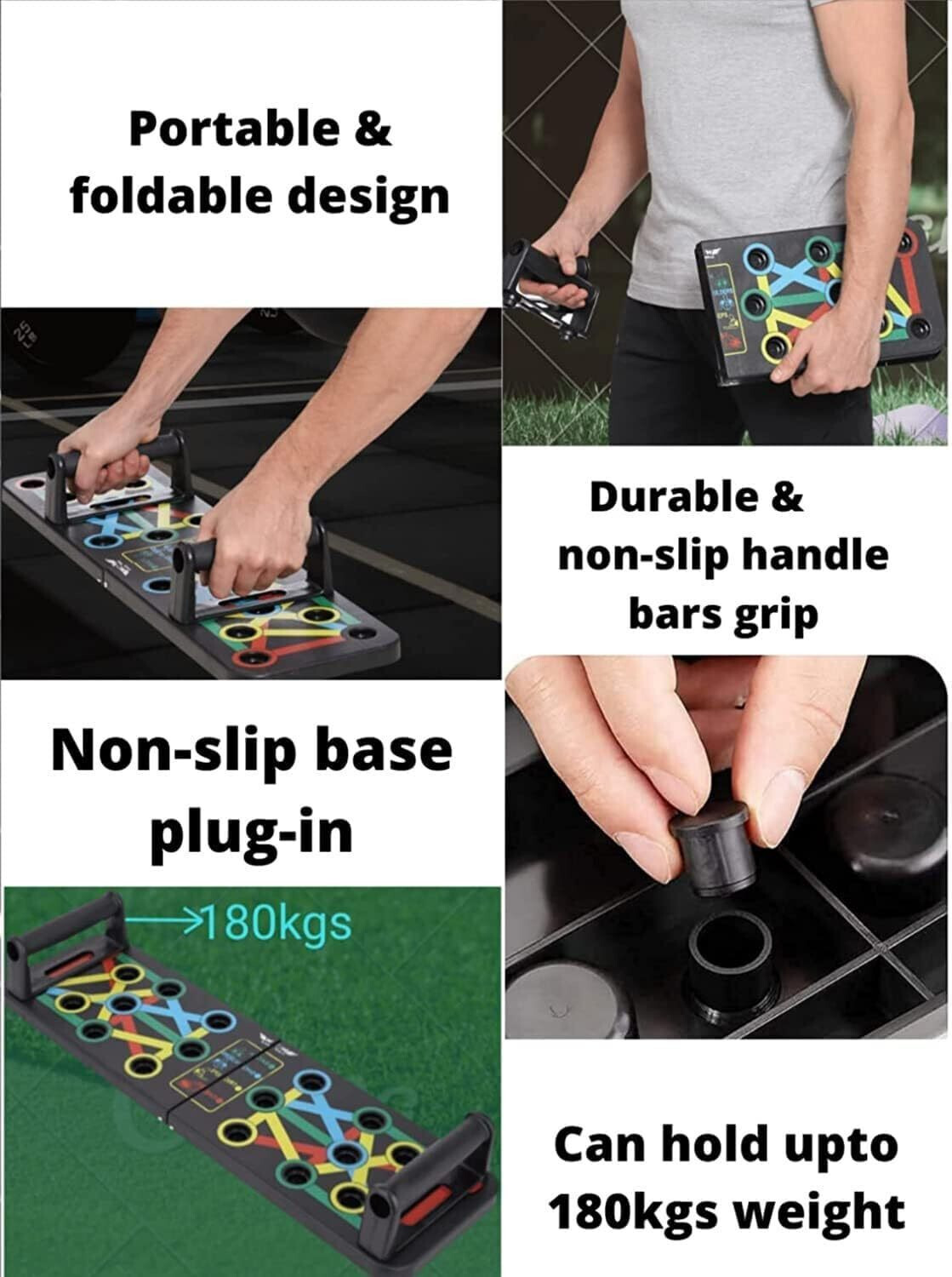 Image of TWINZFIT Pushup Board, 15 in 1 Push-up Bar
