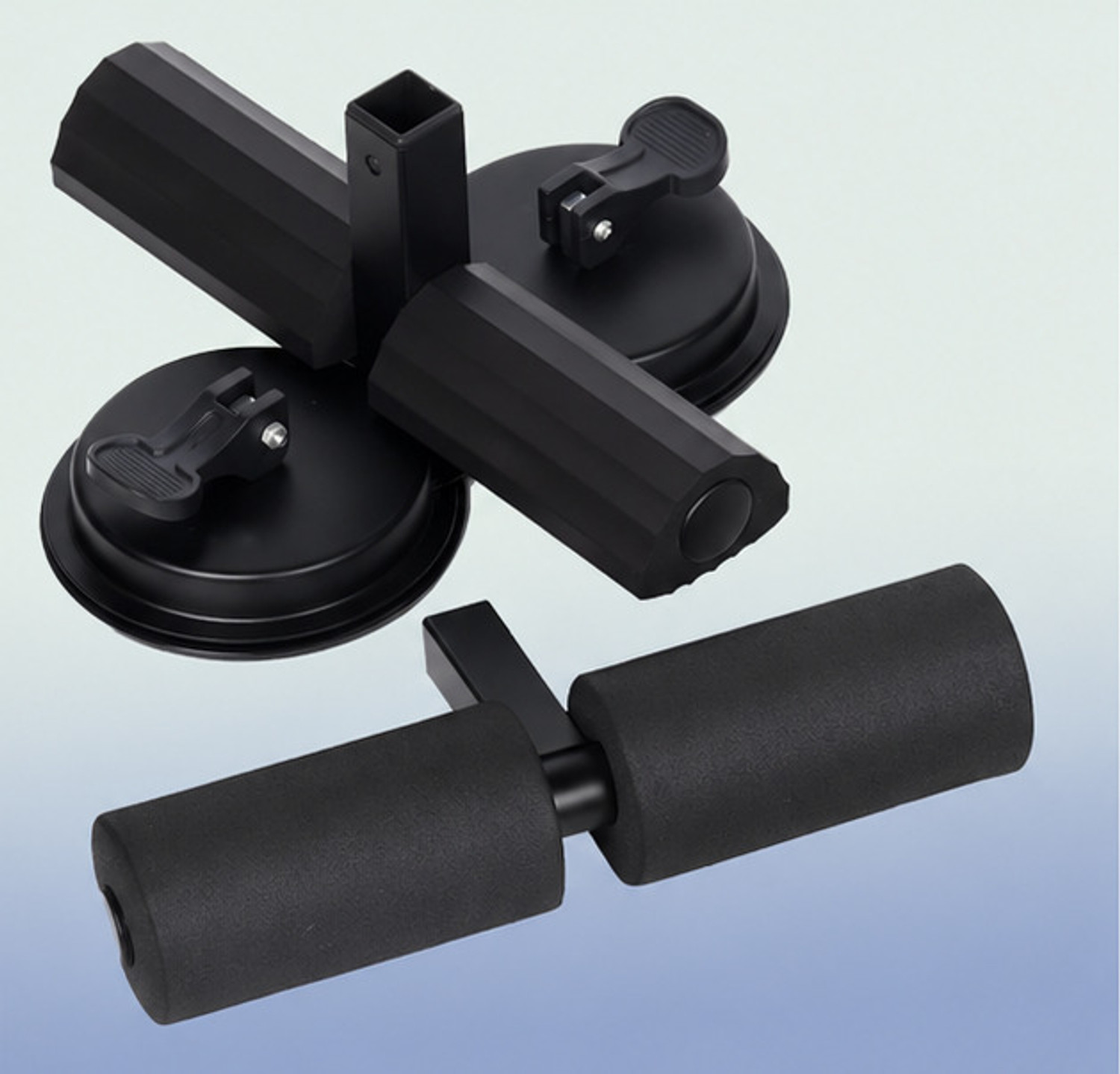 Image of Harvin Group Suction Cups Sit Up Assistant Fixed Foot Abdominal Muscle Trainer Sit-up Bar