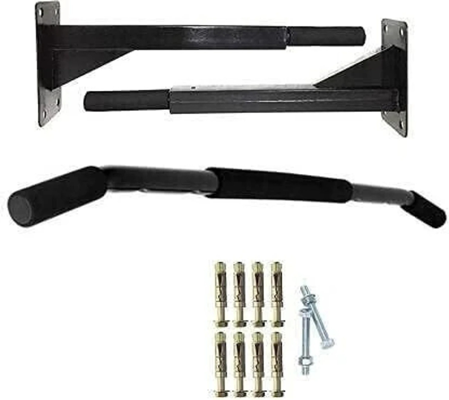 Image of WILORA CHINUP-BAR-SR-ABS Wall Mount Pull-Up Bar and Ab Strap Combo Maximum Load 120 KG Pull-up Bar