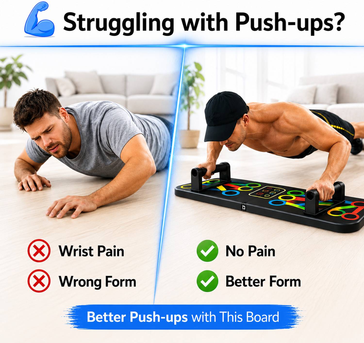 Quickfit 10 in 1 Portable Chest Press Board - Image 5