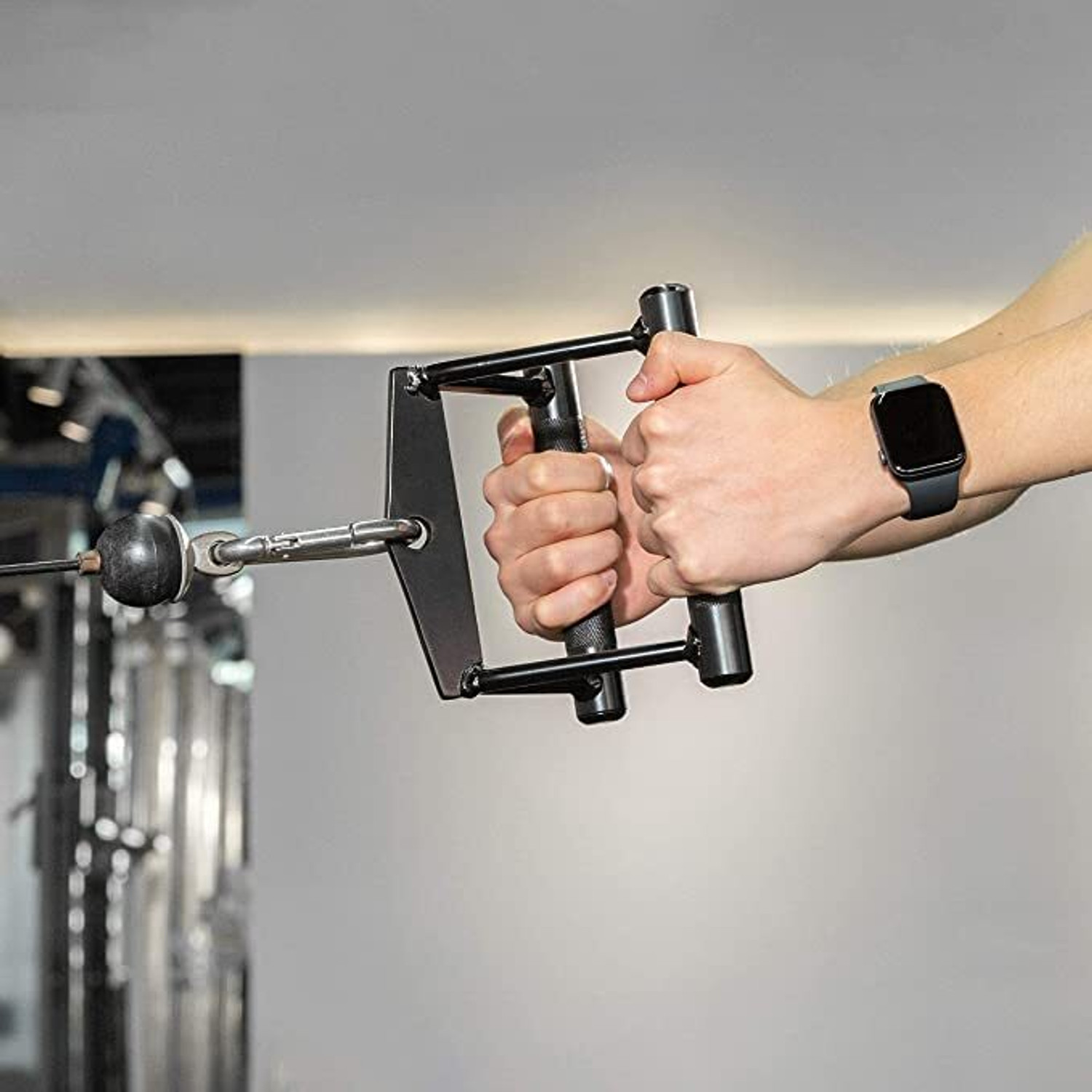 Image of Sara store V Sharp Bar - Cable Machine Handle Attachments Pull-up Bar