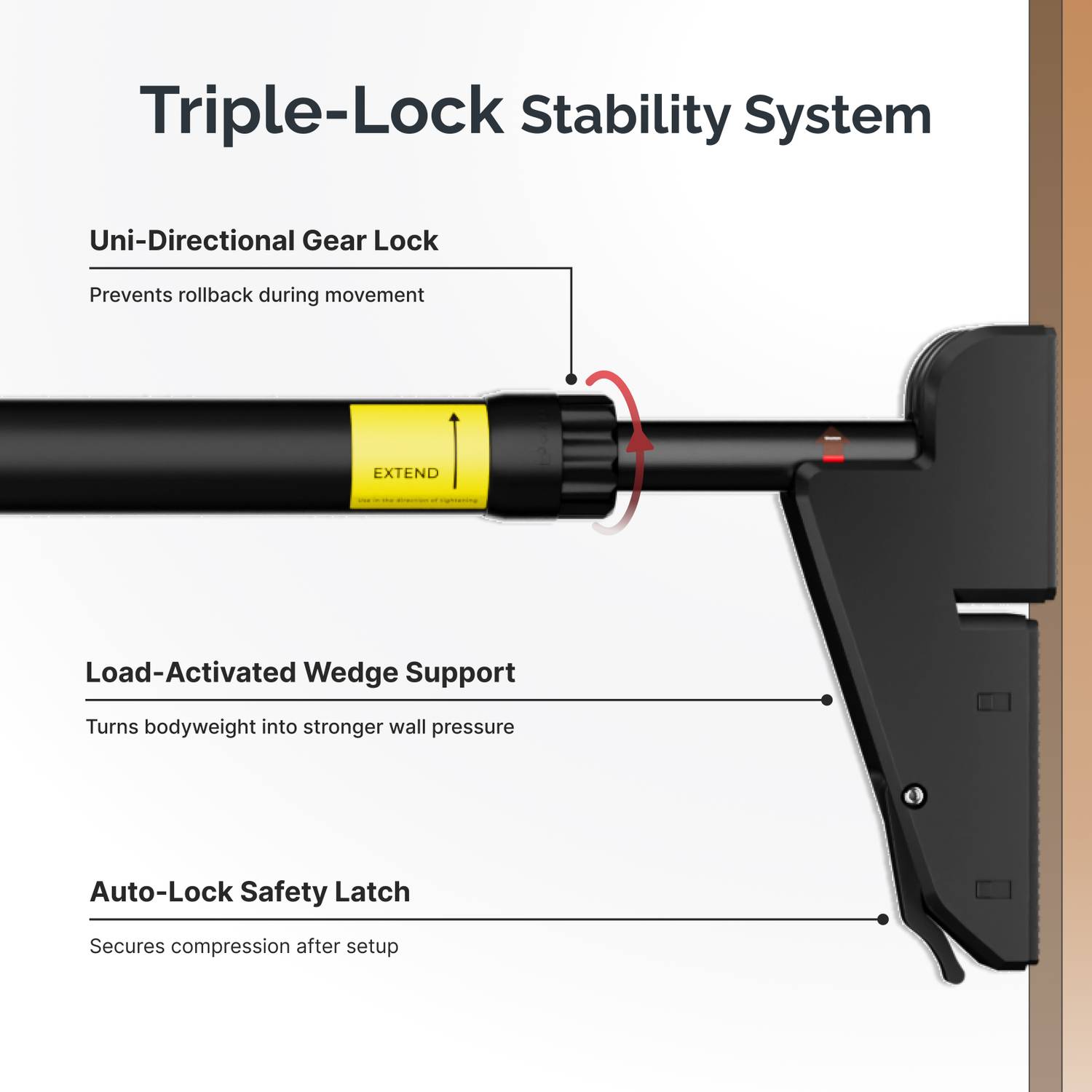 Cult Adjustable Pull Up Bar 76-110cm - Image 4