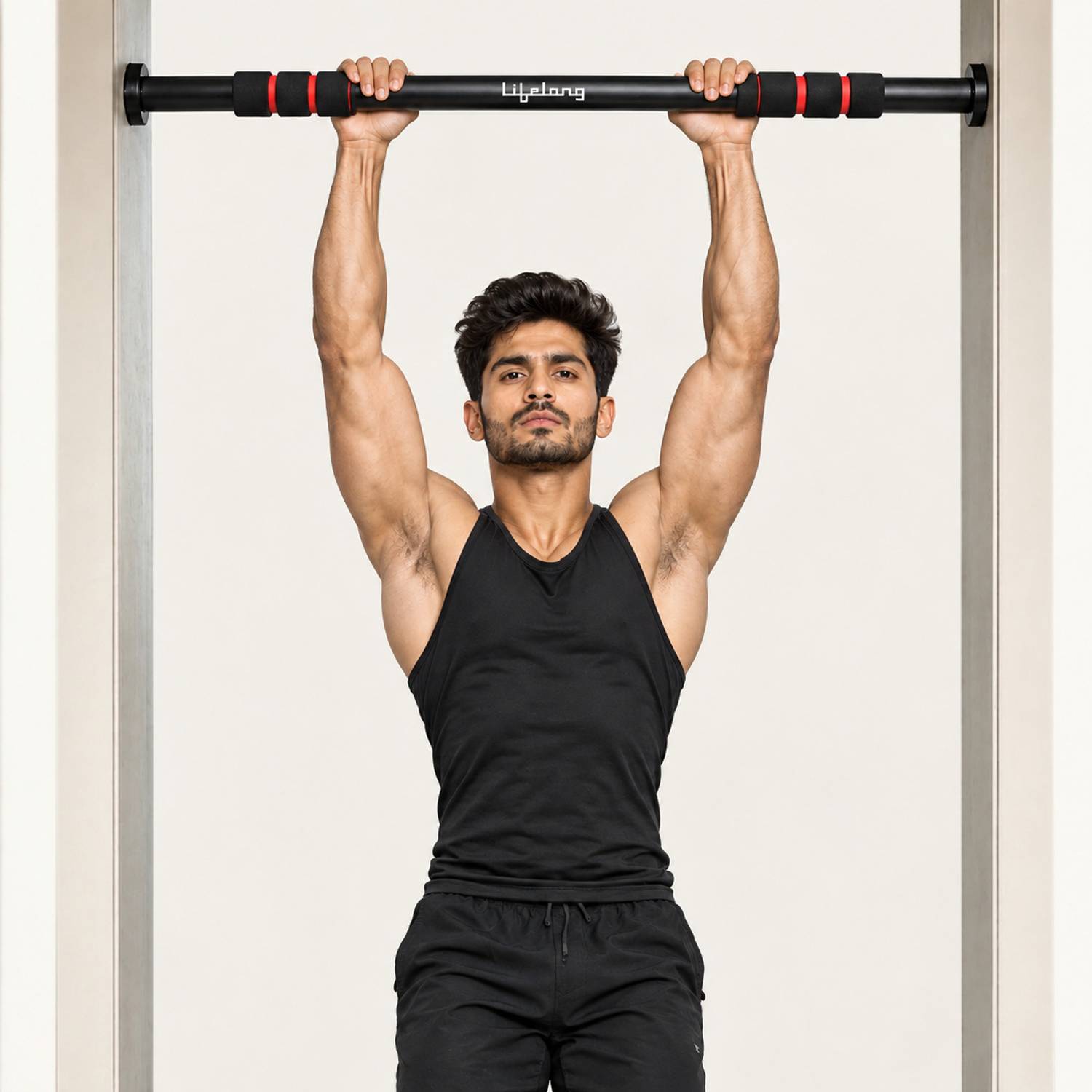 Lifelong Adjustable Pull-Up Bar For Home Gym | Best For Kids, Men & Women | Non-Slip Pull-up Bar