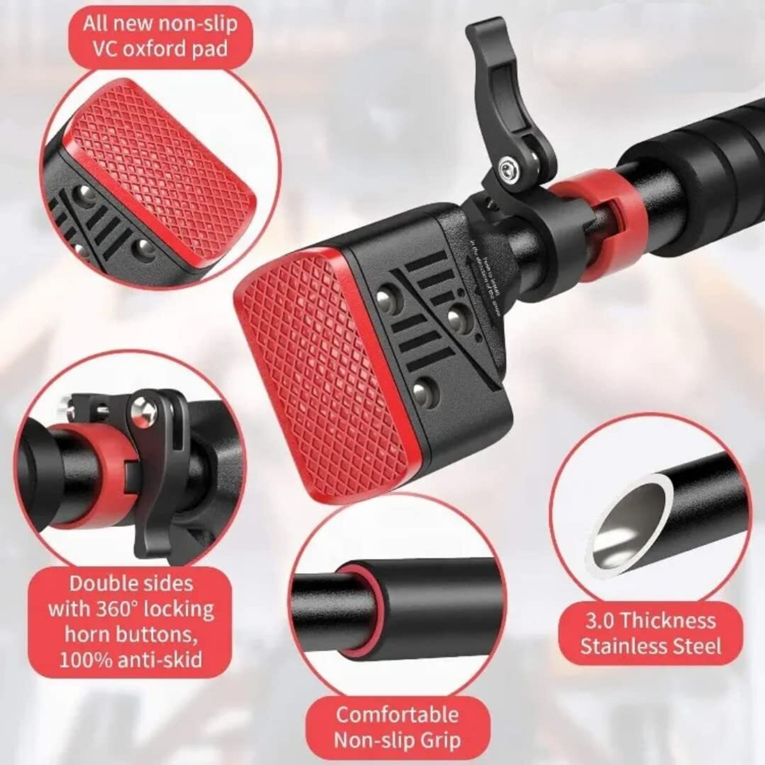 Image of DIRIZO Door Pull Up Bar for Home Workout 200 Kg Capacity pull up bar Grip 72-110 CM Pull-up Bar
