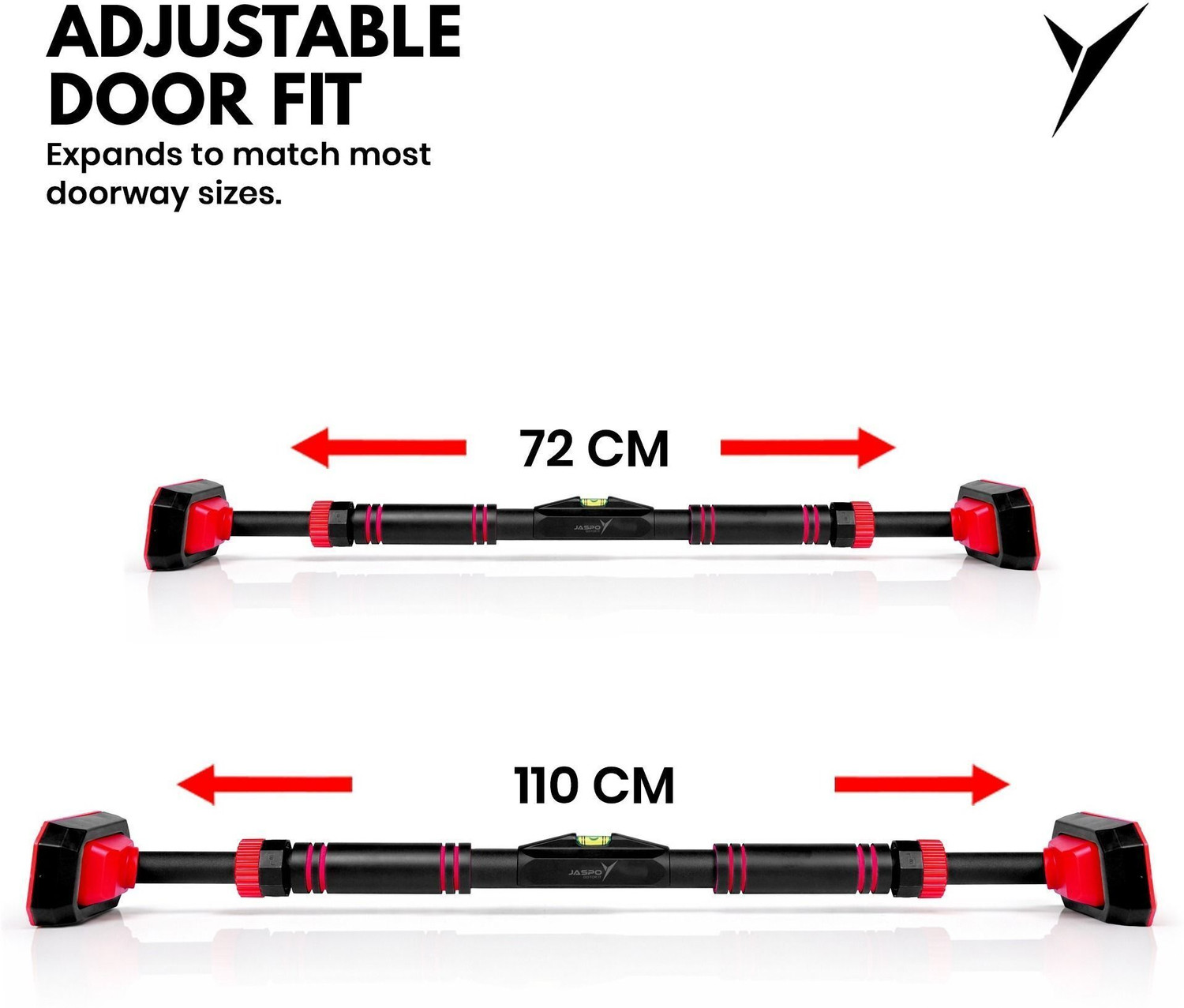 Image of Jaspo Roar Heavy Duty Pull Up Bar for Door Frame | Adjustable & Easy Install | 3.7 Ft. Pull-up Bar
