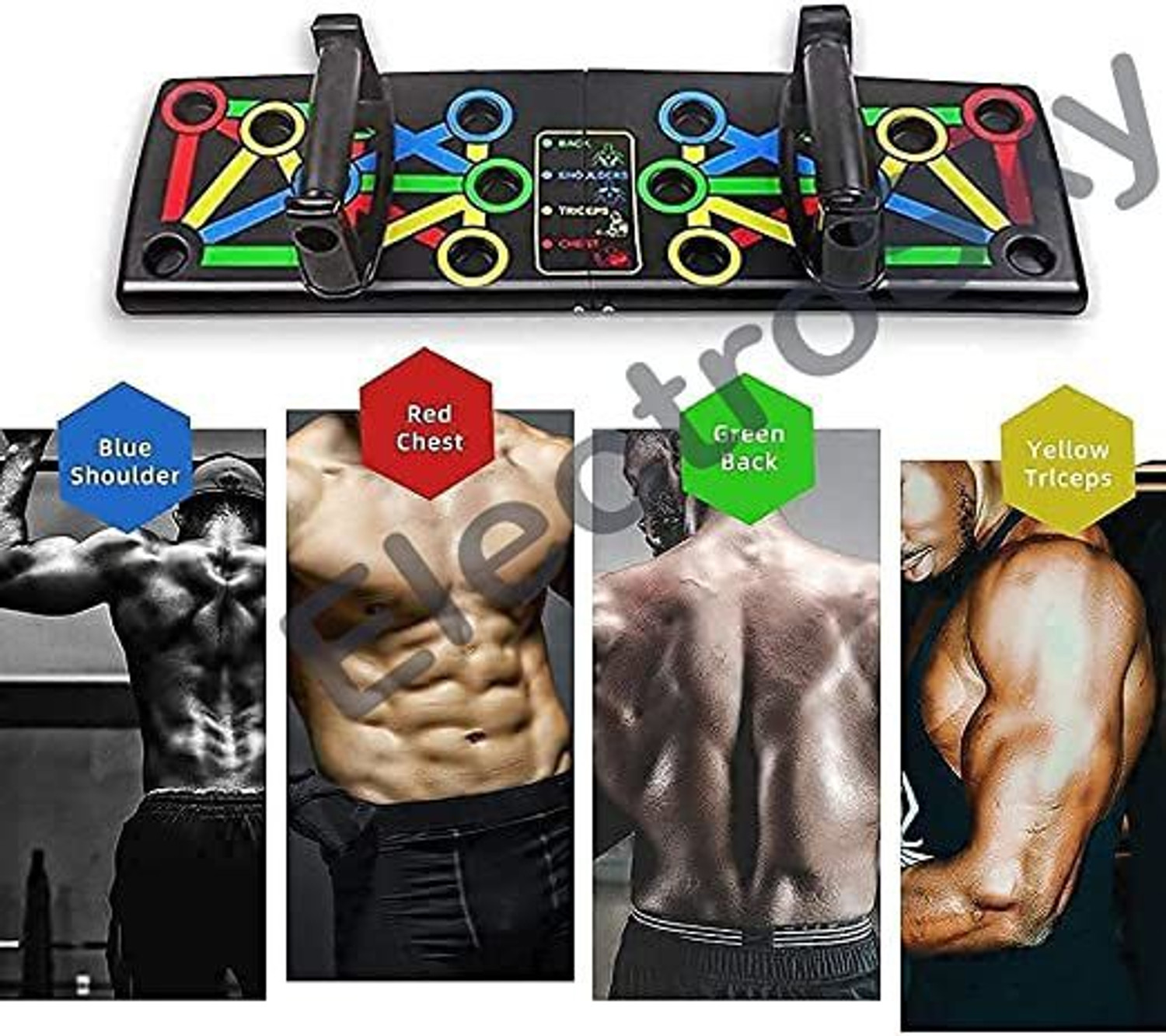 Image of gvv GIN60 Push Up Board System, 15 in 1 Body Building Exercise Push-up Bar