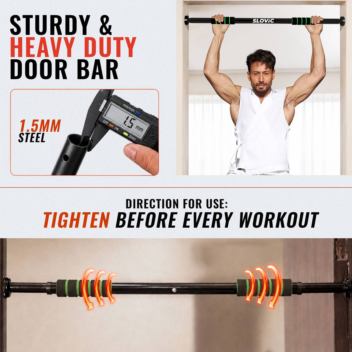 SLOVIC Pull-Up Bar for Home Workout - Image 2