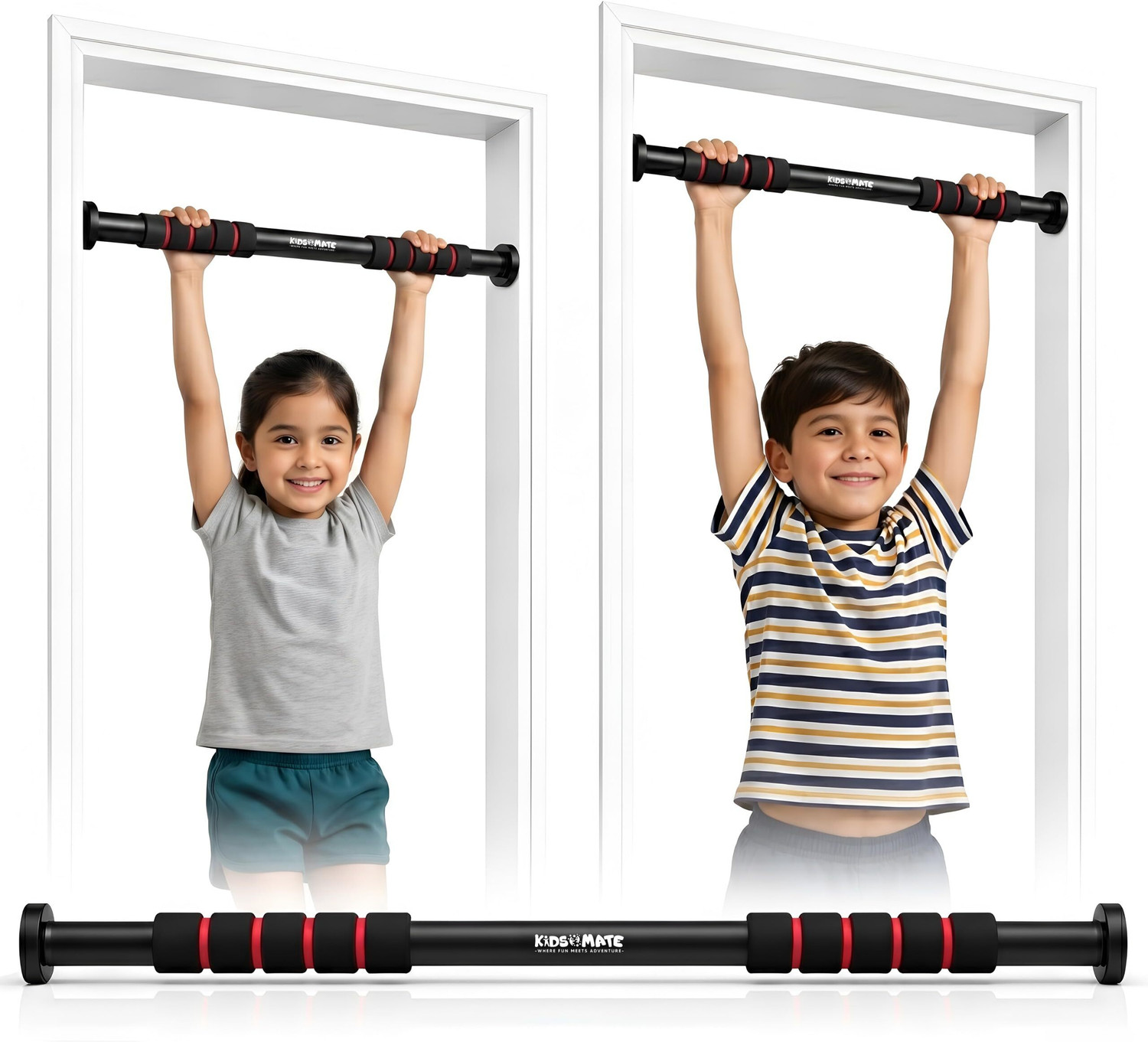 Image of Kidsmate Height Increase for Kids | Hanging Rod for Kids & Adults | 100 Kg Capacity, Pull-up Bar