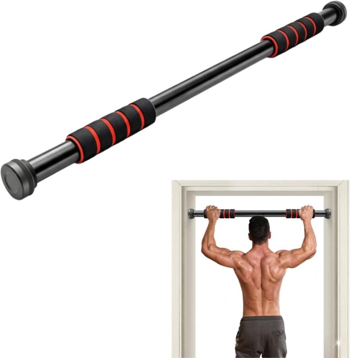 Image of GJSHOP Pull-Up Bar for Home Workout with Everyday Home Fitness Routine (100 Kg) Pull-up Bar