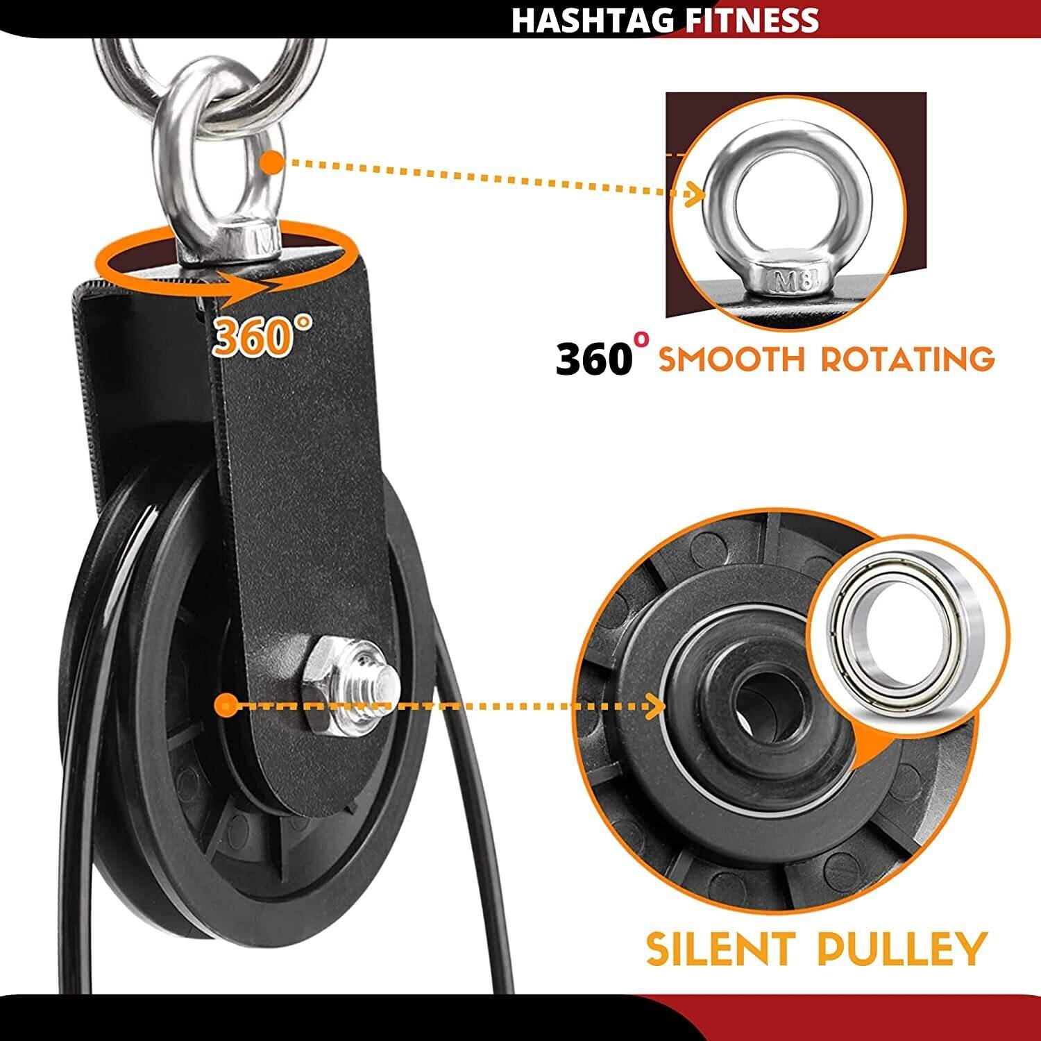 Hashtag Fitness 7in1 Wall Mount Bar for Home Gym - Image 5