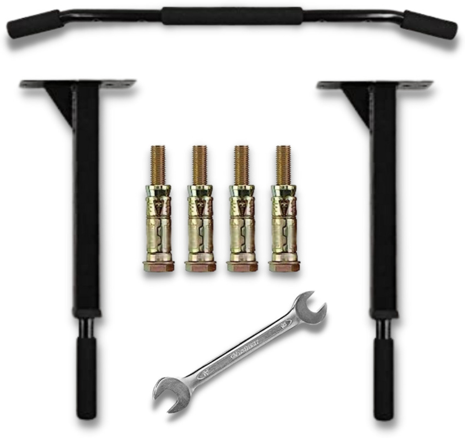 Image of FIRE FITNESS Chin Up Bar home gym Wall Mounting pull up staion with ab strap Pull-up Bar