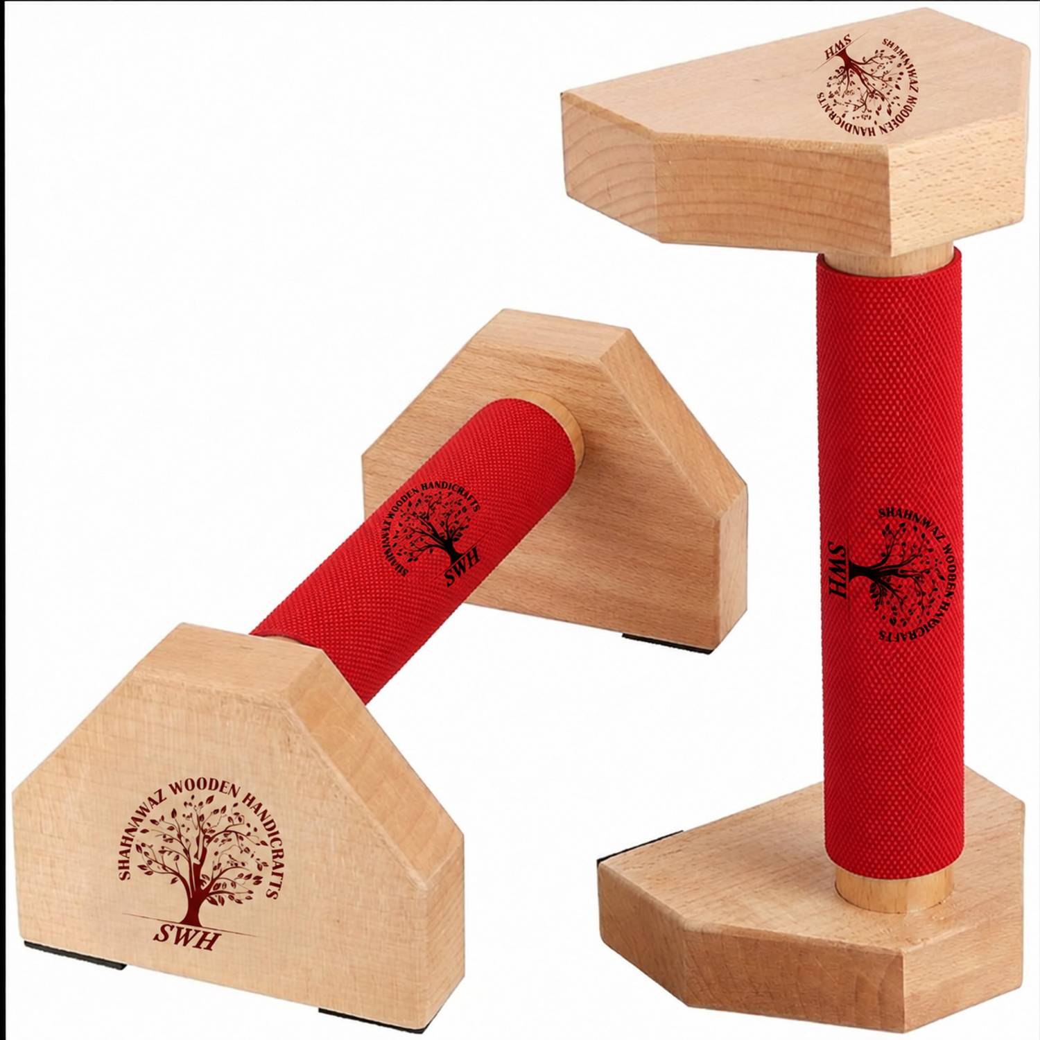 WOODENOLOGY Blue Push-up Stand - Image 1