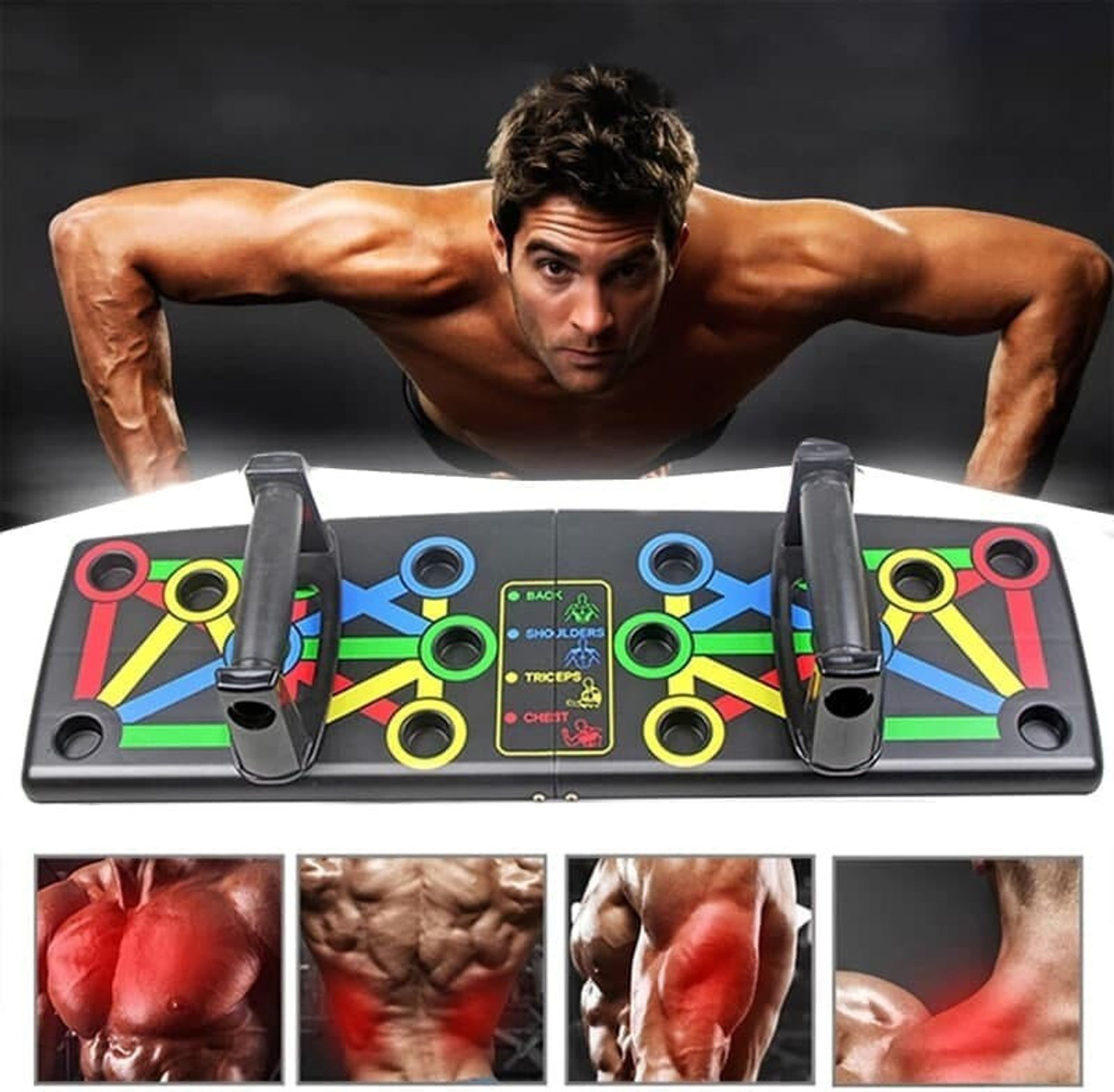 Image of IRONCORE 14 in 1 Body Training push up board Fitness Equipment Multi-Function Pushup Rack Push-up Bar