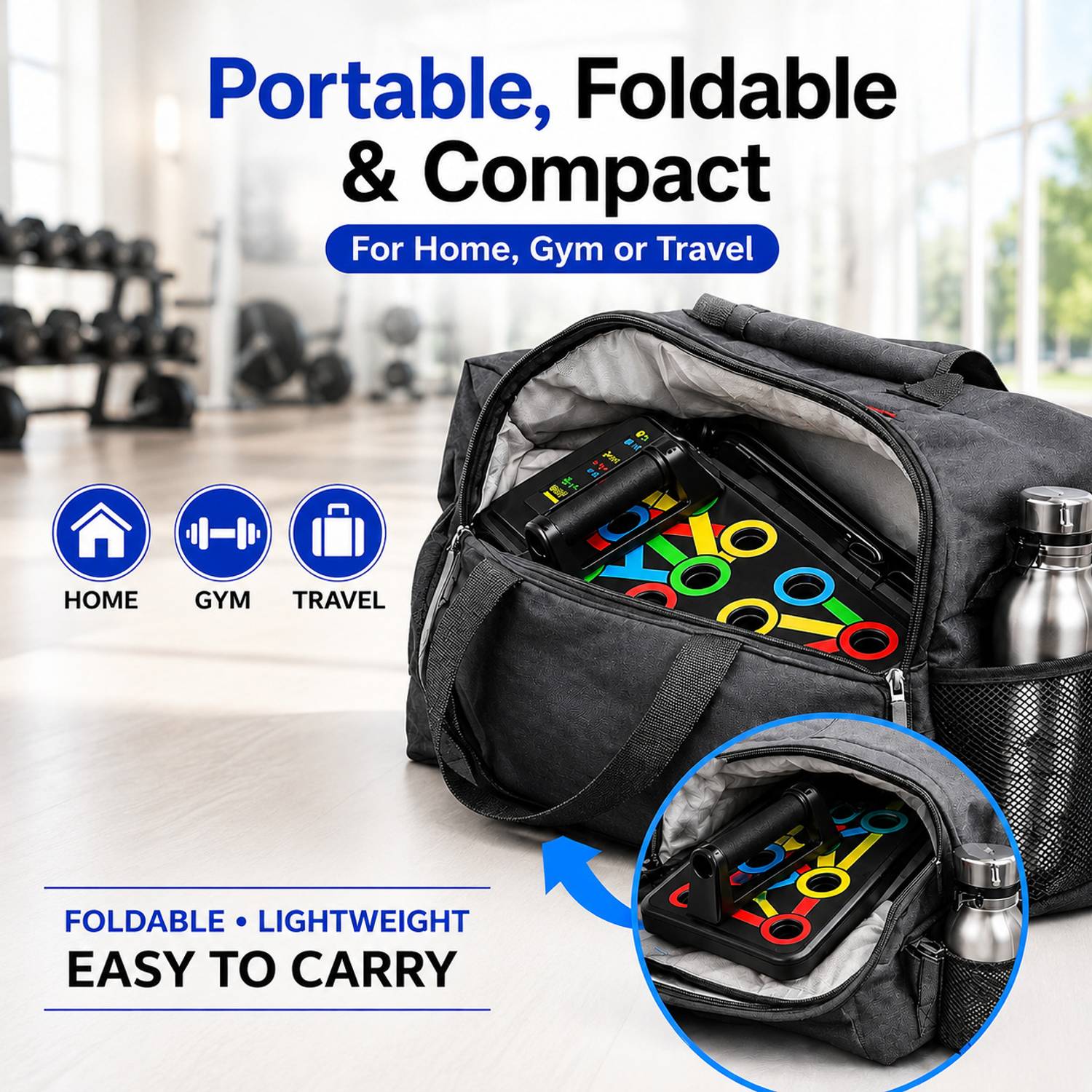 Quickfit 10 in 1 Portable Chest Press Board - Image 3