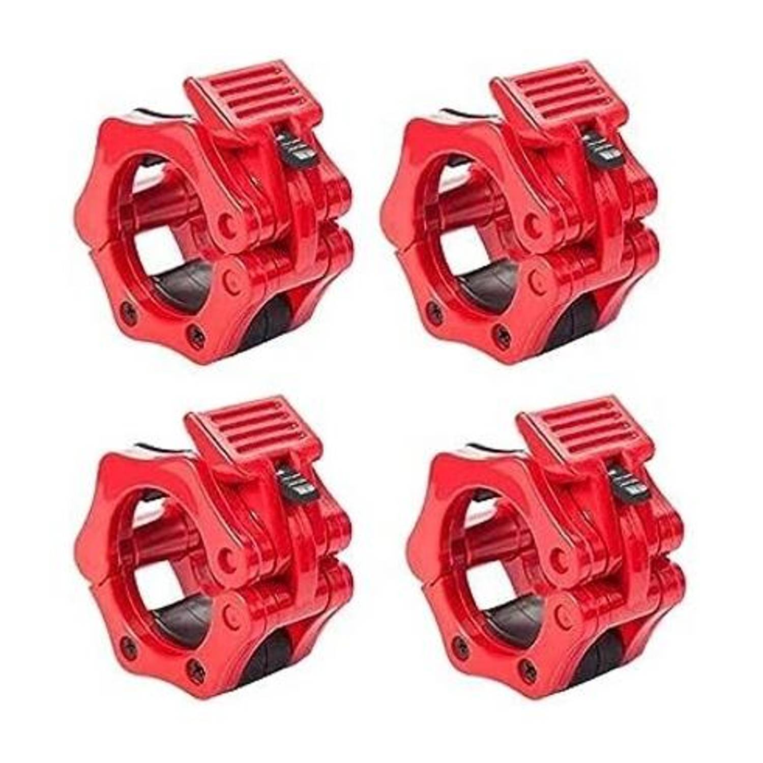 ABSSports 4Pcs 50mm Barbell Locks for Gym Rod Collars, Quick Release and Fix. Weight Lifting Bar