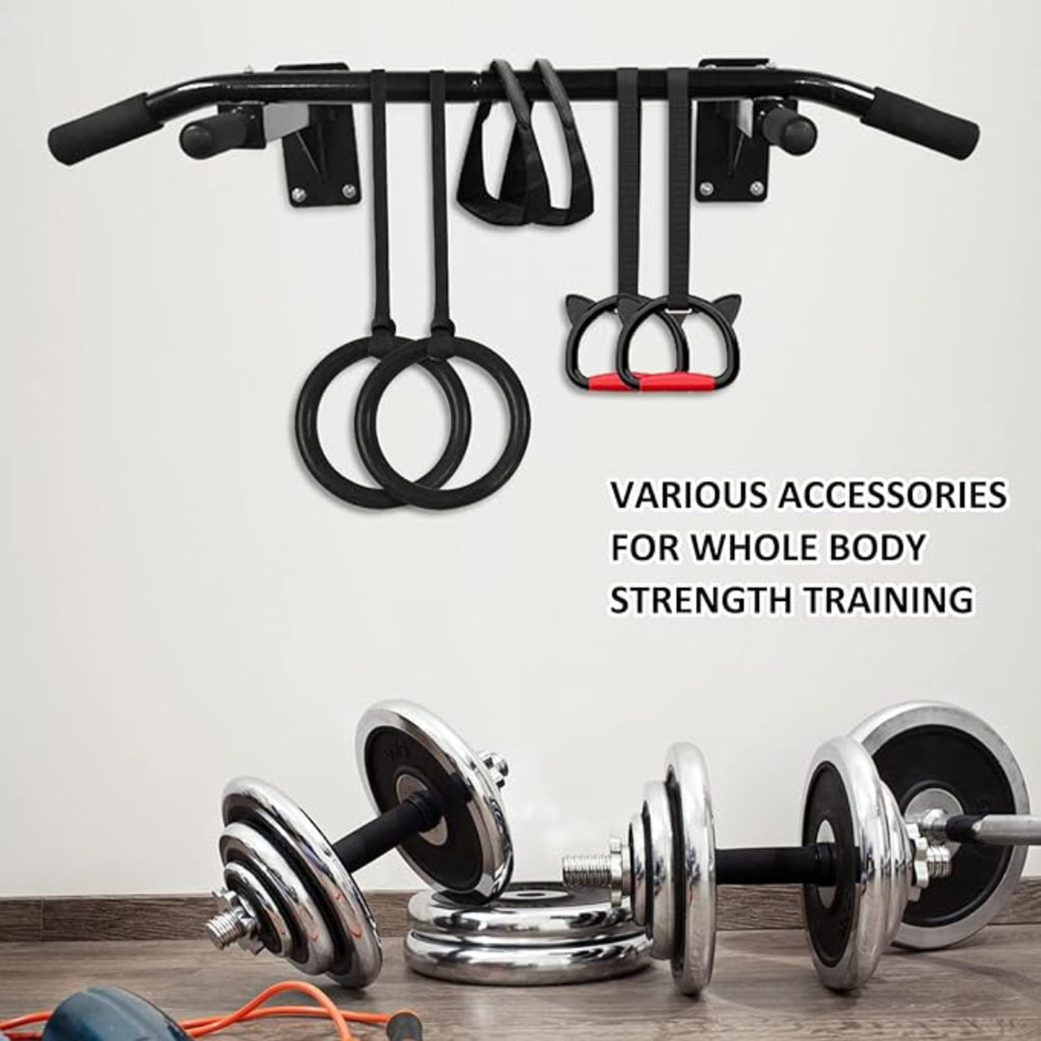 Image of FIRE FITNESS Home Gym Pull Up Bar Chin Up Bar Workout Strength Training Fitness Bar Pull-up Bar