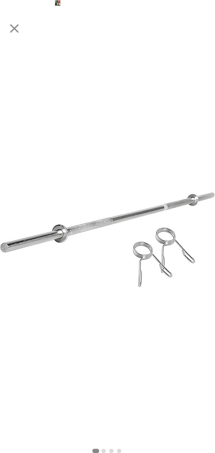 Yesstraders Rtd567 Weight Lifting Bar Silver - Image 2