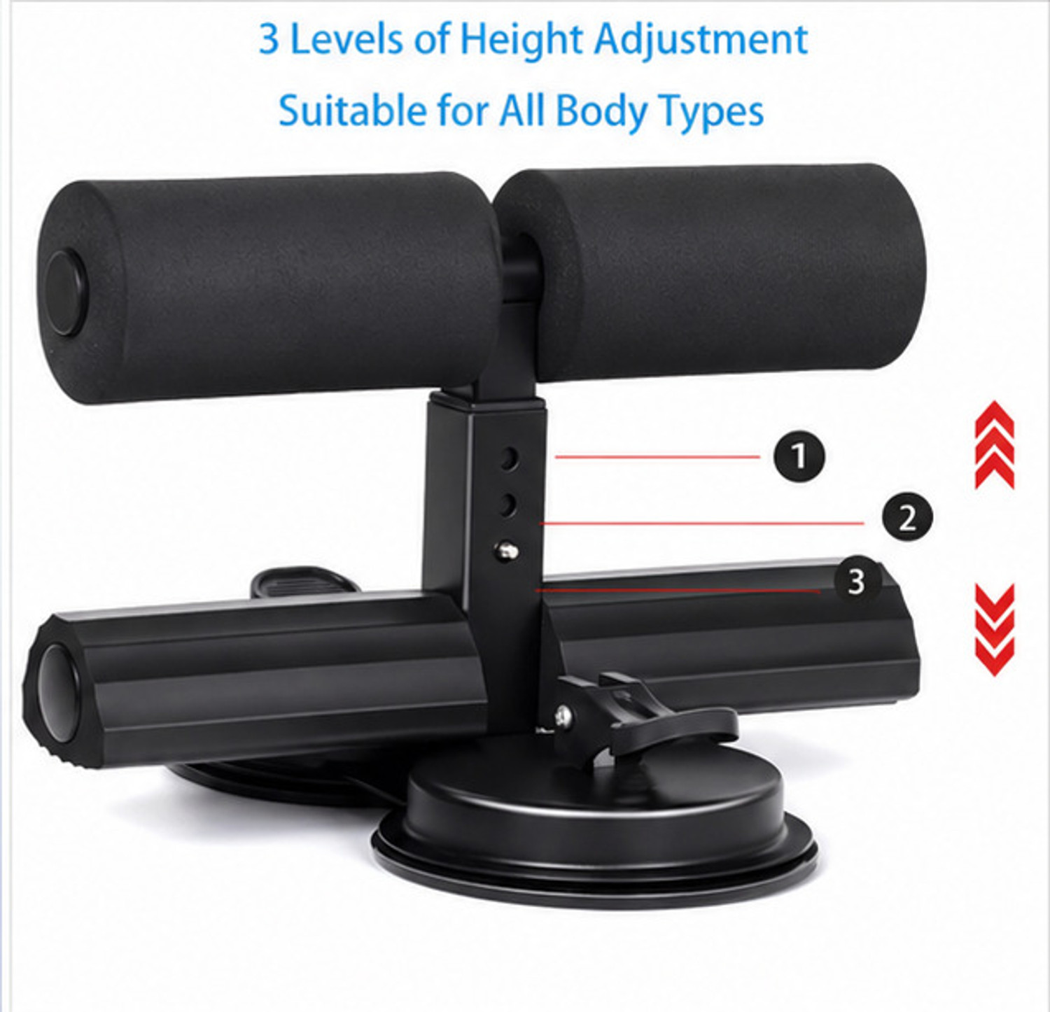 Image of Harvin Group Suction Cups Sit Up Assistant Fixed Foot Abdominal Muscle Trainer Sit-up Bar