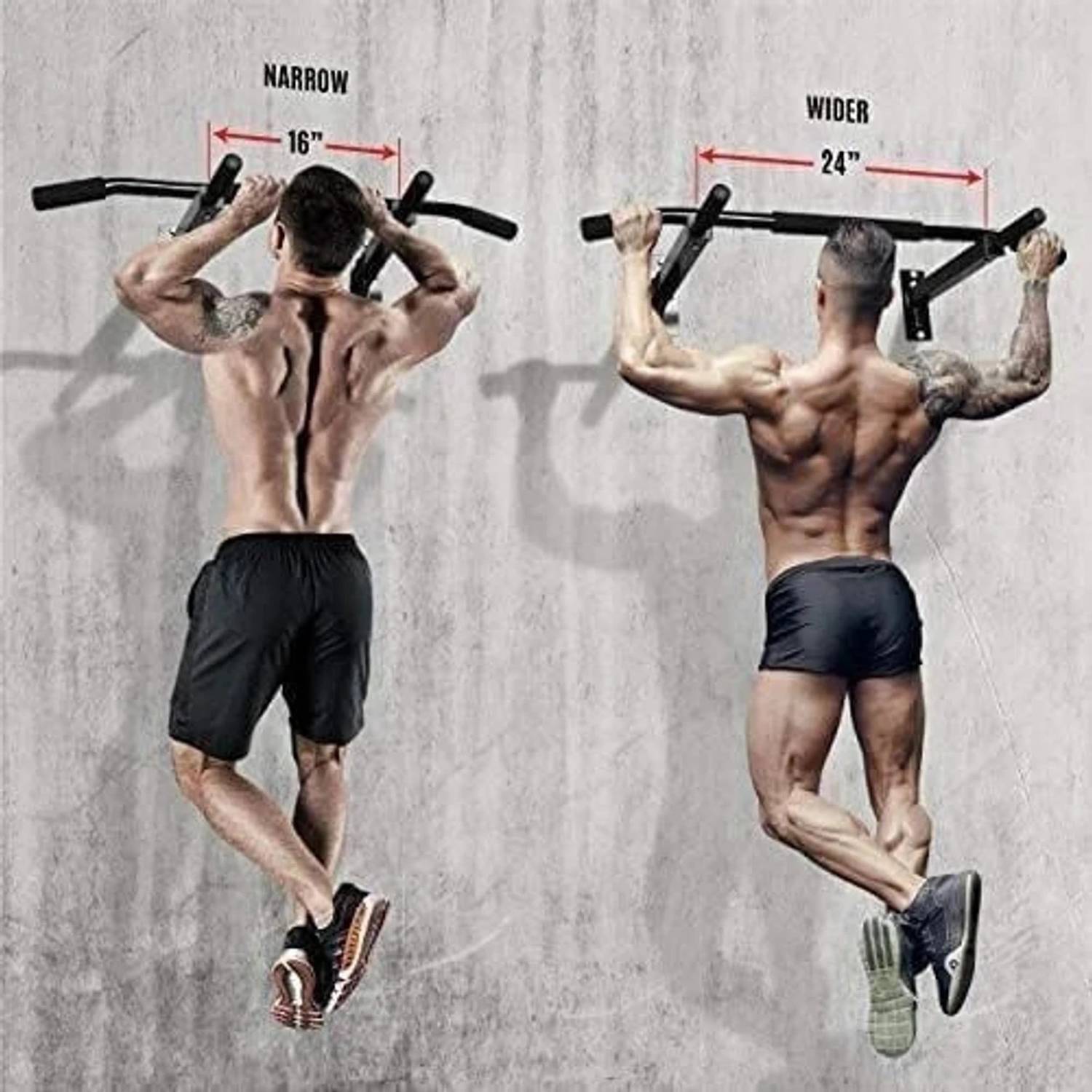 WILORA CHINUP-BAR-SR-ABS Wall Mount Pull-Up Bar - Image 4