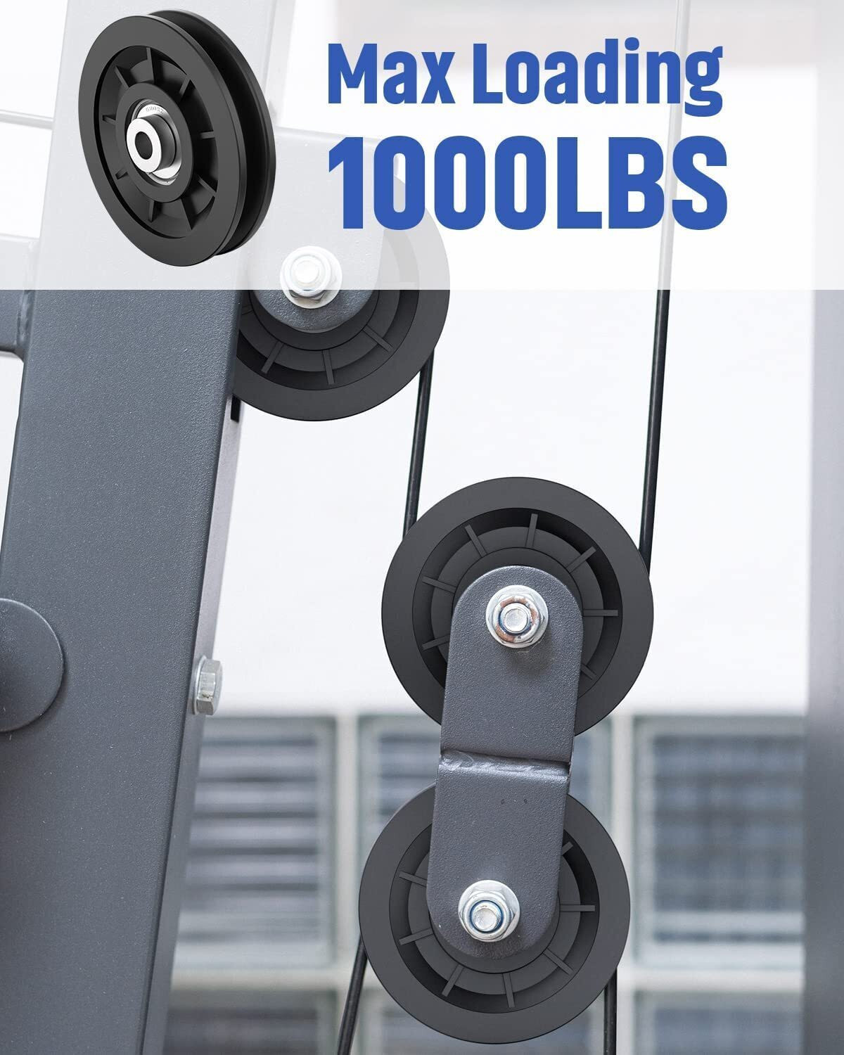 Image of HOUSE OF COMMON Universal Nylon Bearing Pulley Wheel Replace for Gym Equipment Part Merchine Multi-training Bar