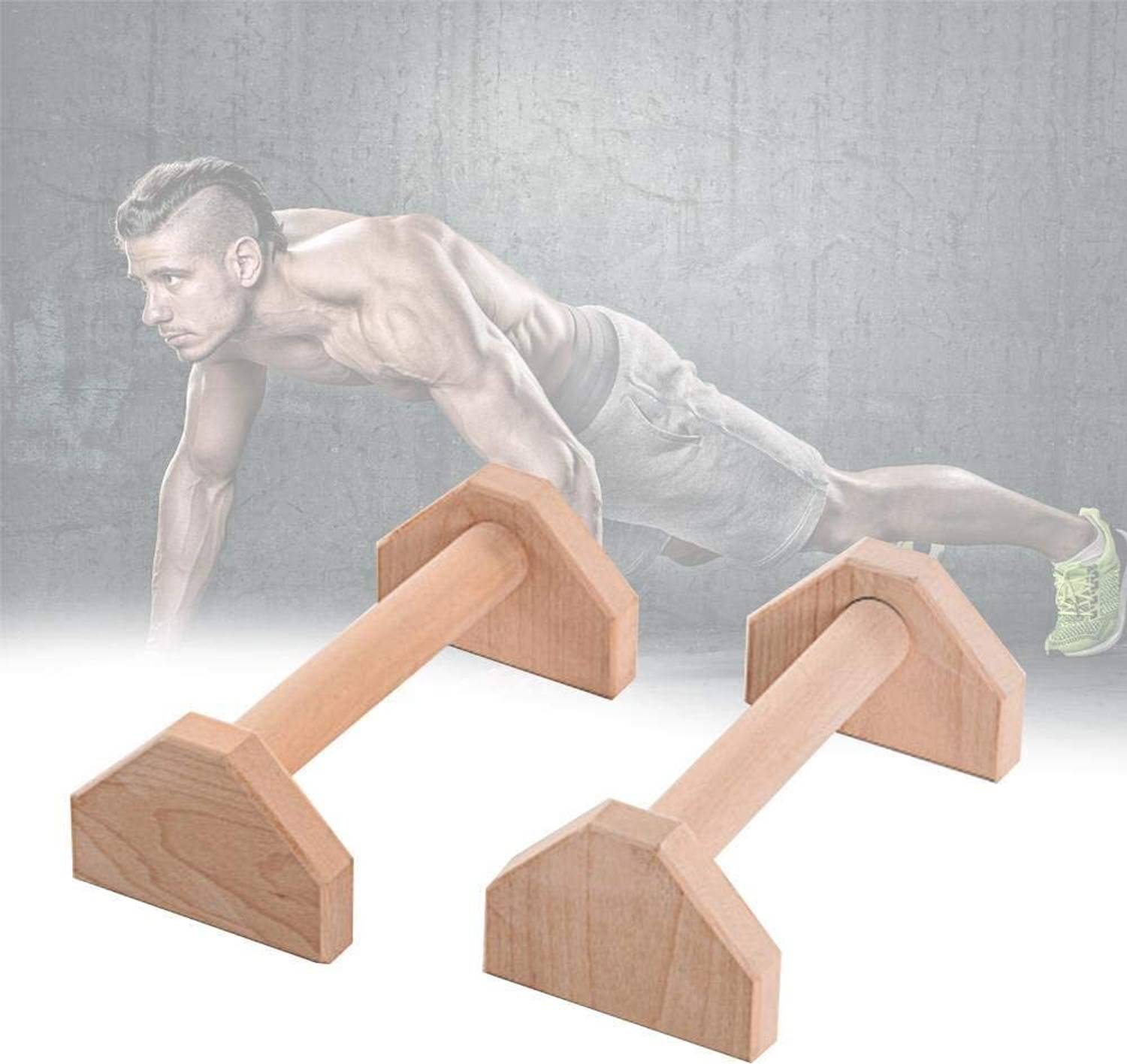 hkutotech Wooden Push Up Bars - Image 4