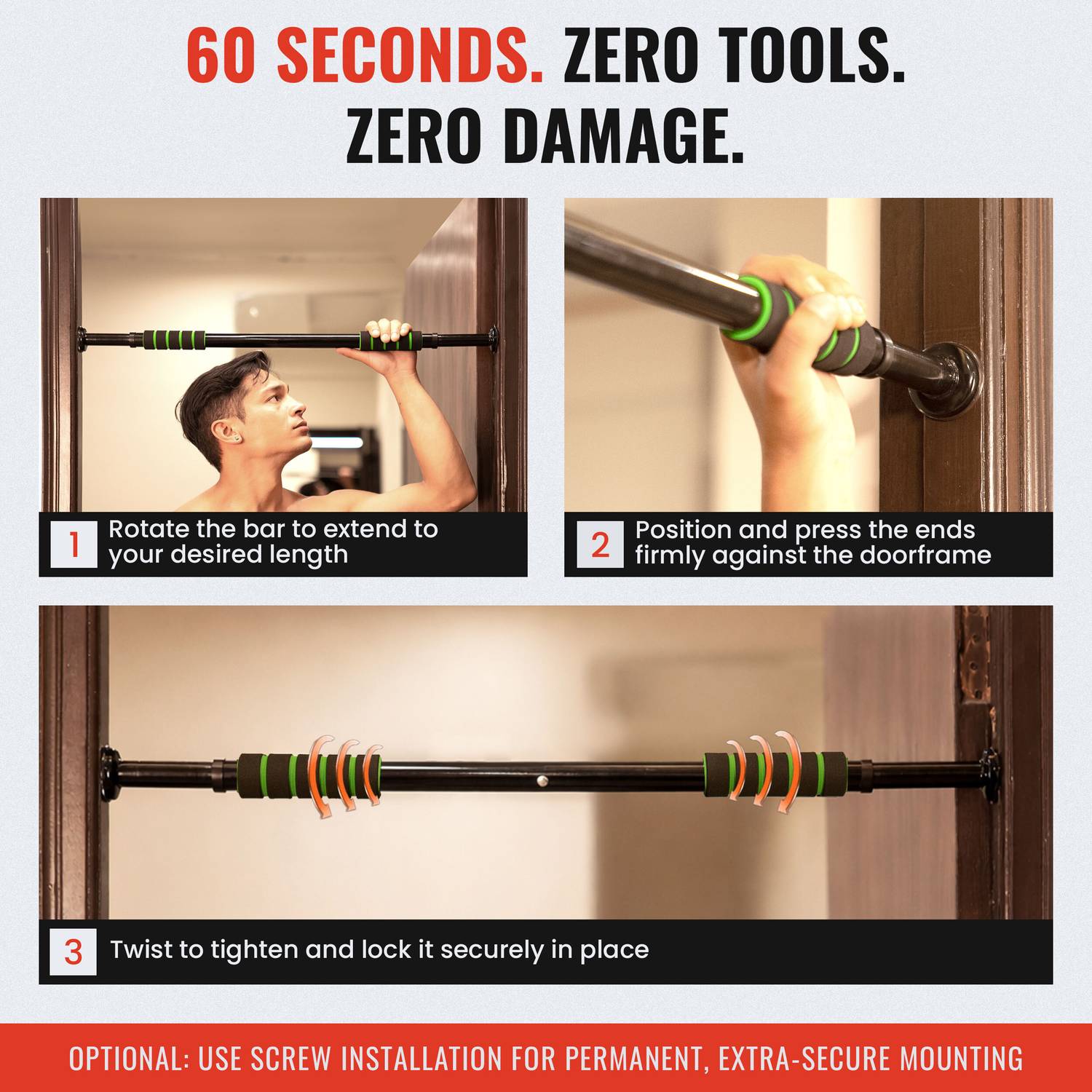 SLOVIC Pull-Up Bar for Home Workout - Image 5
