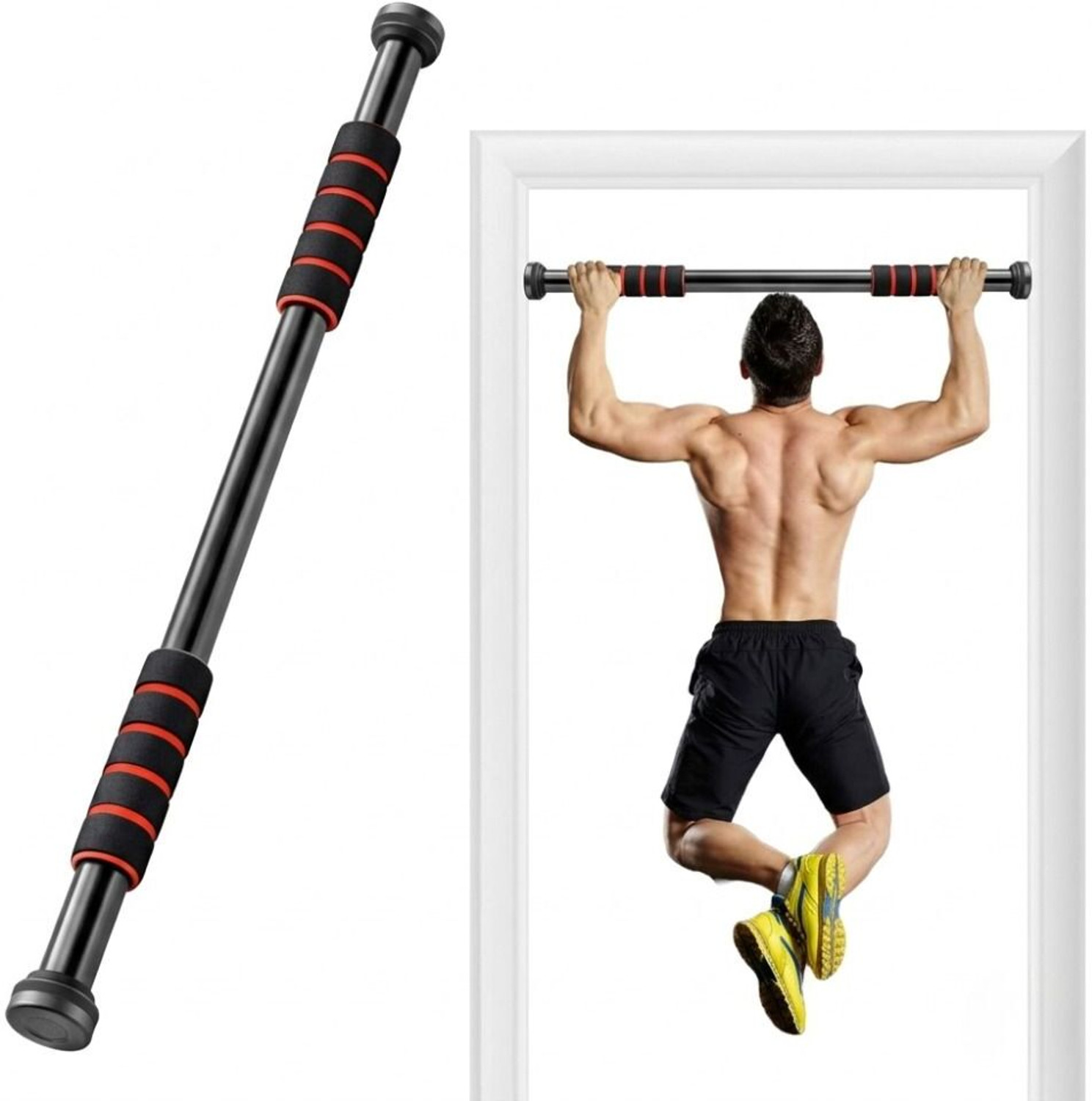 Image of GJSHOP Doorway Pull-Up Bar for Daily Strength Training at Home (100 Kg) Pull-up Bar