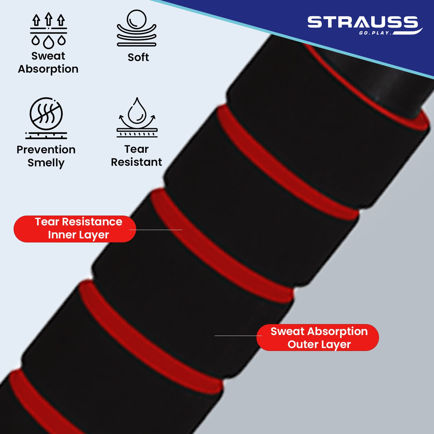 Image of Strauss Adjustable Door Chin Up Bar | Pullup Rod | Pull Up Bar | Gym Bar Pull-up Bar