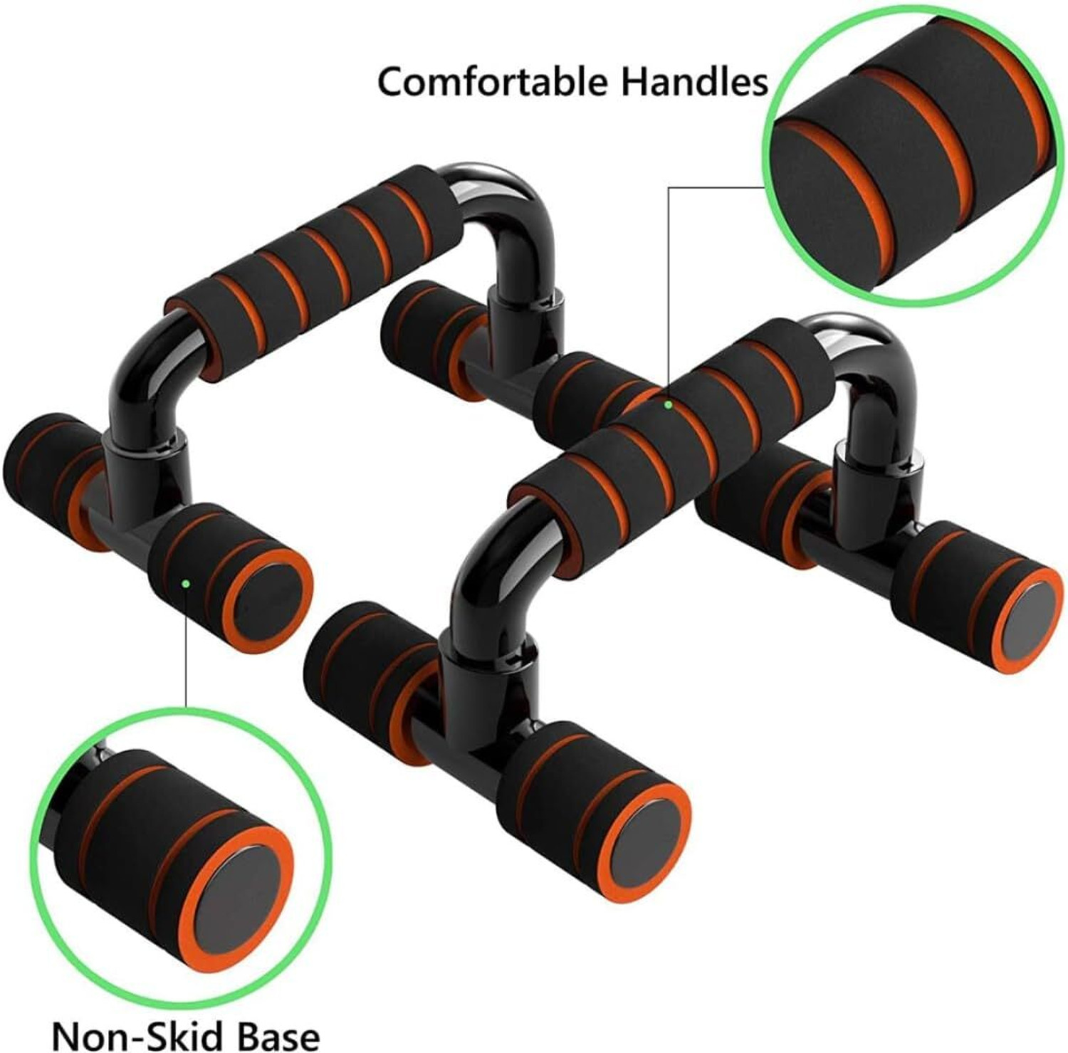 Image of Oddish Way to fitness Push Up Bars Stand with Foam Grip Handle for Chest Press Push-up Bar