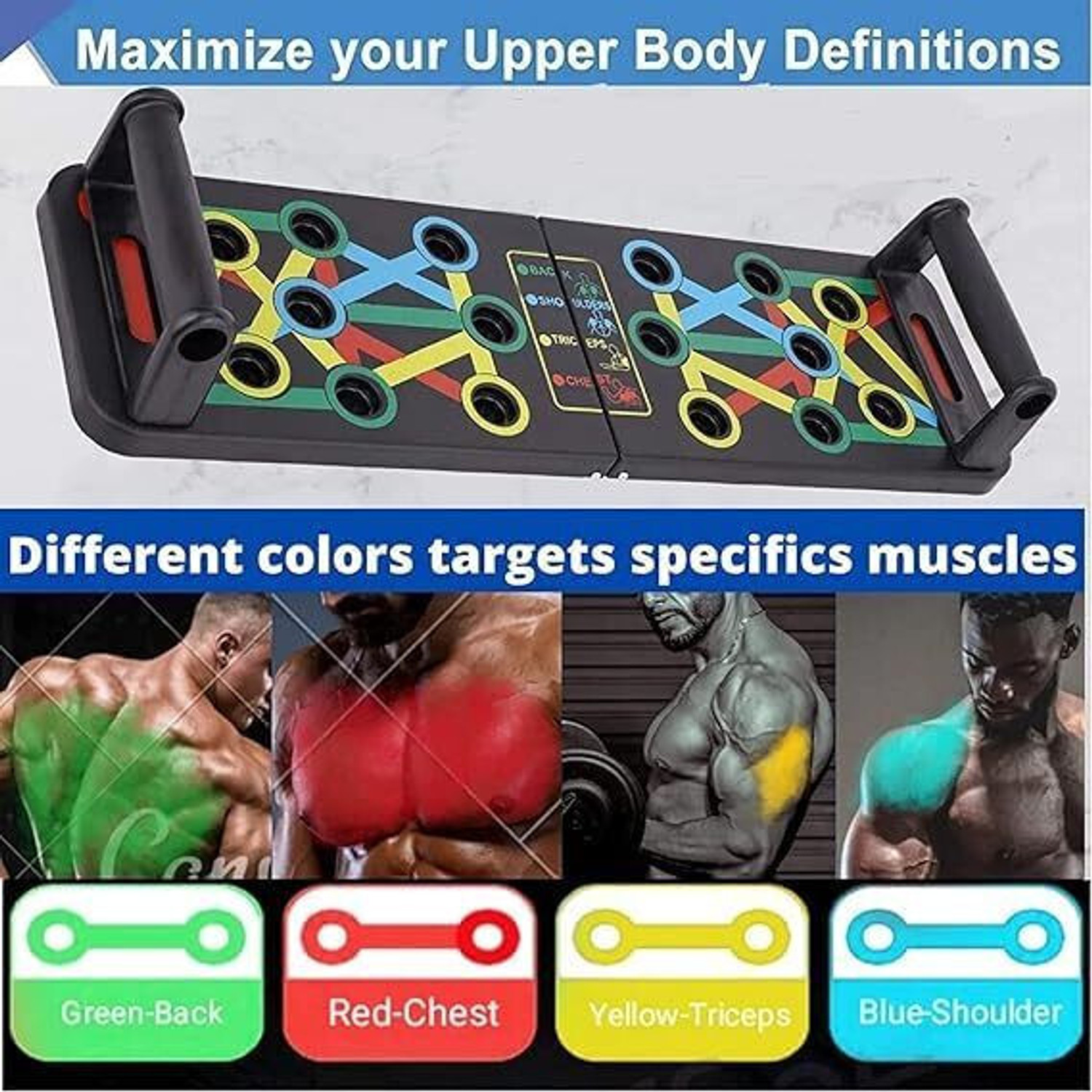 Image of TWINZFIT Pushup Board, 15 in 1 Push-up Bar