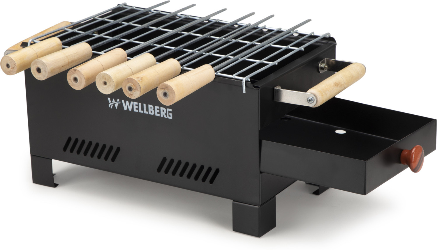 Image of Chefman Outdoor Charcoal Griller Barbecue for Healthy Cooking & Fun Picnic Grilling Electric Tandoor