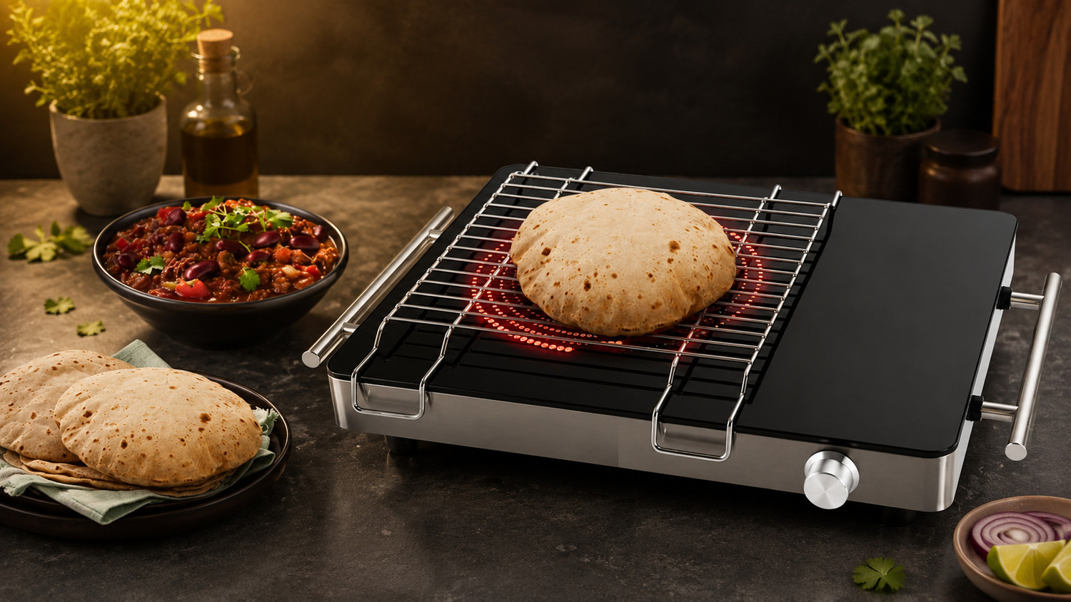 Image of Nicovo Stainless Steel Flame Diffuser Plate for Gas Stove & Induction Cooktop | Infrared Grill Stand Heat Diffuser Jali | Roti, Chapati, BBQ, Tandoor Grill Rack | Heavy Duty Even Heat Tamer Electric Grill (Portable)
