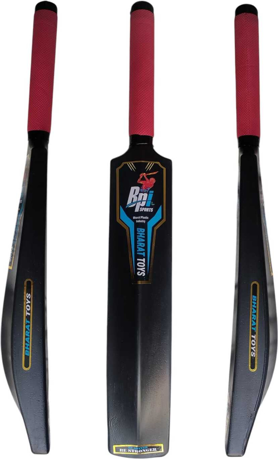 Image of BPI Heavy duty lightweight Premium Size 3 (BLACK) Bat For Kids PVC /Plastic Cricket Bat For 4 - 5 Yrs