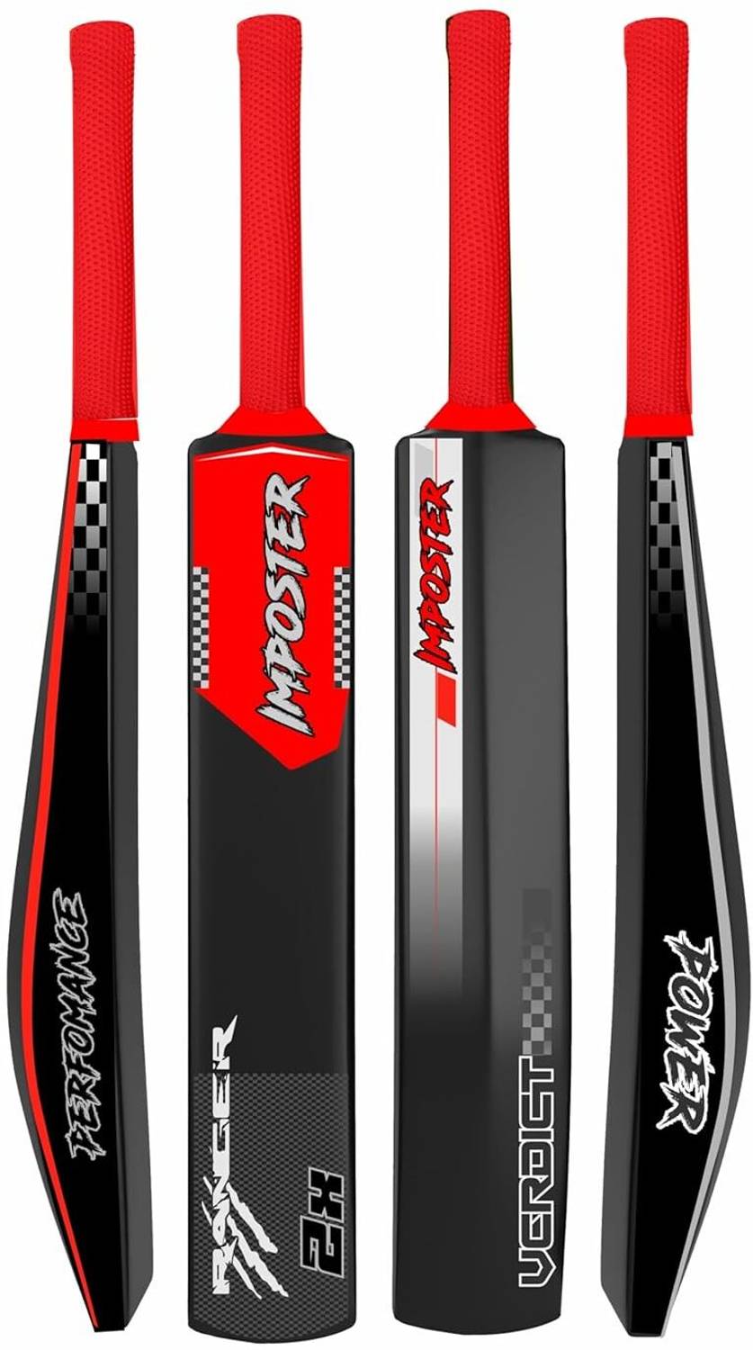 Jaspo Fumes Premium Hard Plastic Cricket Full Size Bat for All Ag