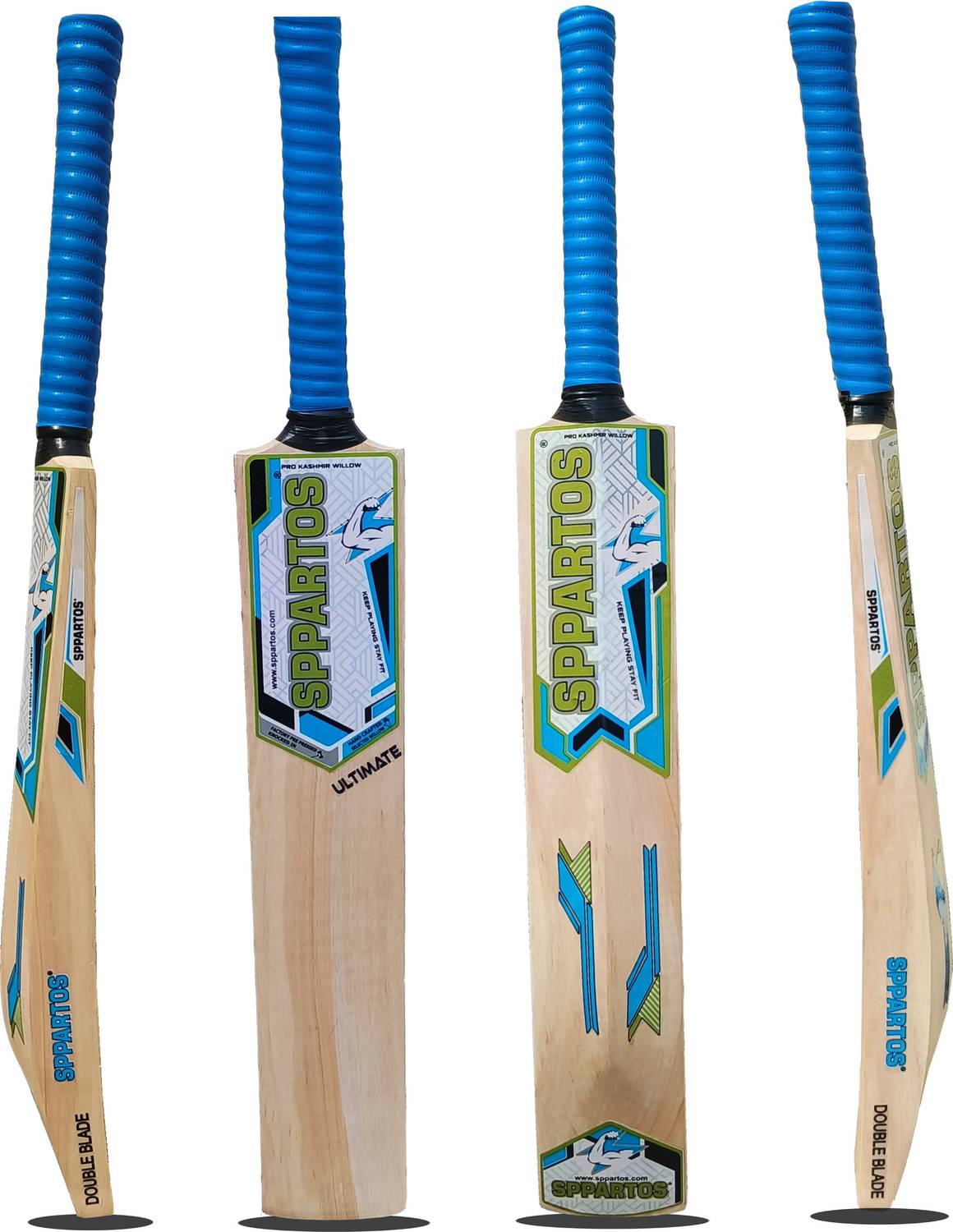 Sppartos Ultimate Double Blade Kashmir Willow Cricket Bat For 15