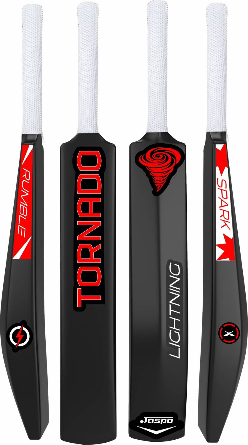 Jaspo Tornado Full Size Plastic Tennis Cricket Bat 34x4.5 Inches