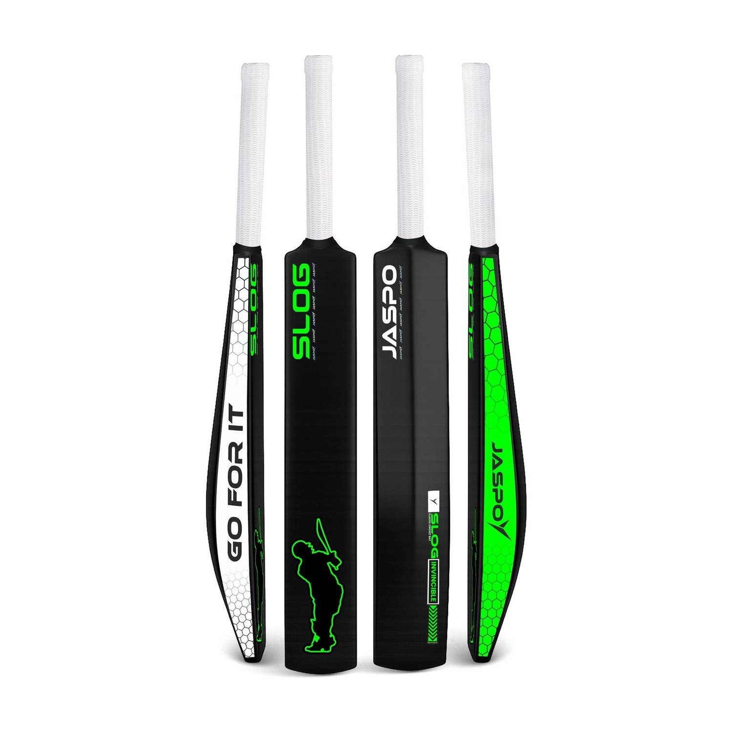 Jaspo Slog Heavy Duty (34 X 4.5 inches) ,Full Size Premium PVC/Plastic Cricket  Bat For 15+ Yrs