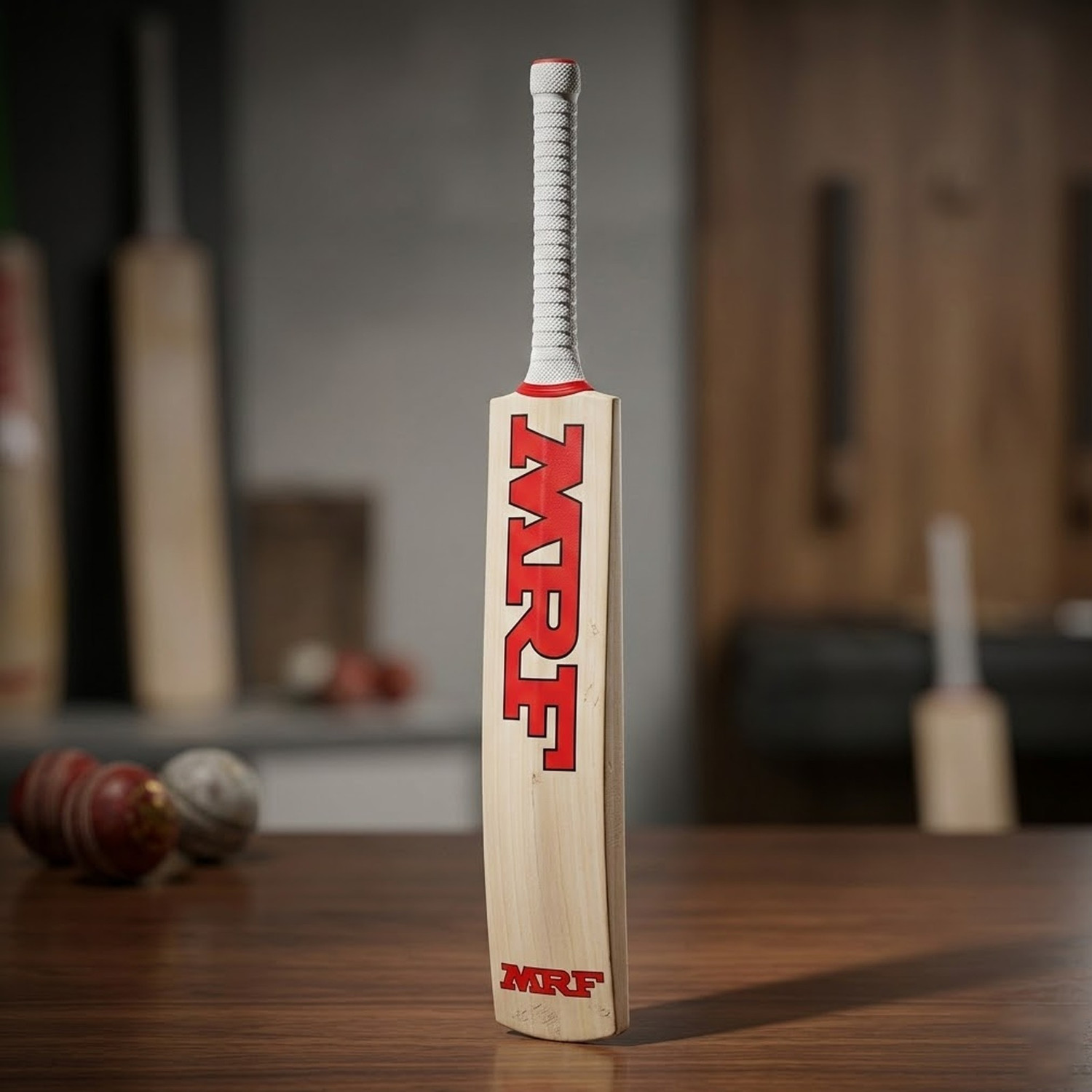 Image of BATZONE SKM MRF KASHMIRI WILLOW CRICKET BAT, Full Size Cricket bat:gm864 Poplar Willow Cricket Bat For 15+ Yrs