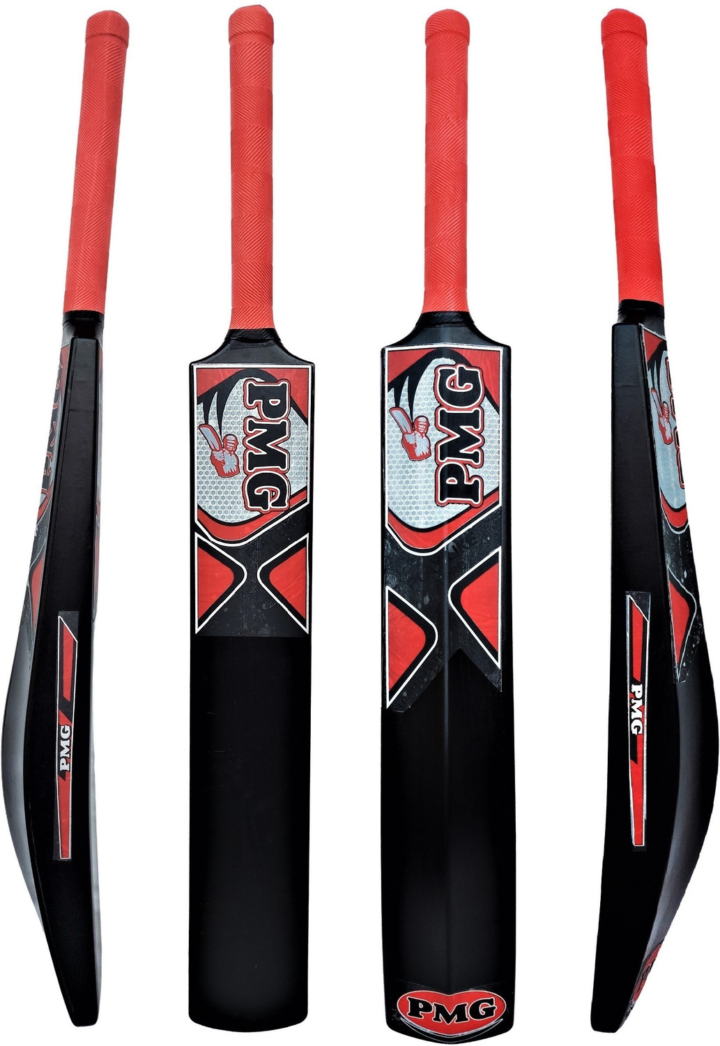 Image of PMG Hard Plastic Bat with PVC Wicket Set & 1 Ball | Bat Ball Stumps Kit for kids PVC /Plastic Cricket Bat For 6 - 7 Yrs