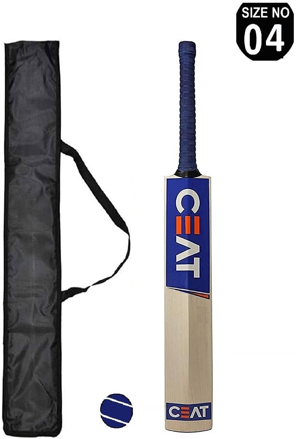 XTROKE Natural Popular Willow Cricket Bat With Ball & Bat Cover (
