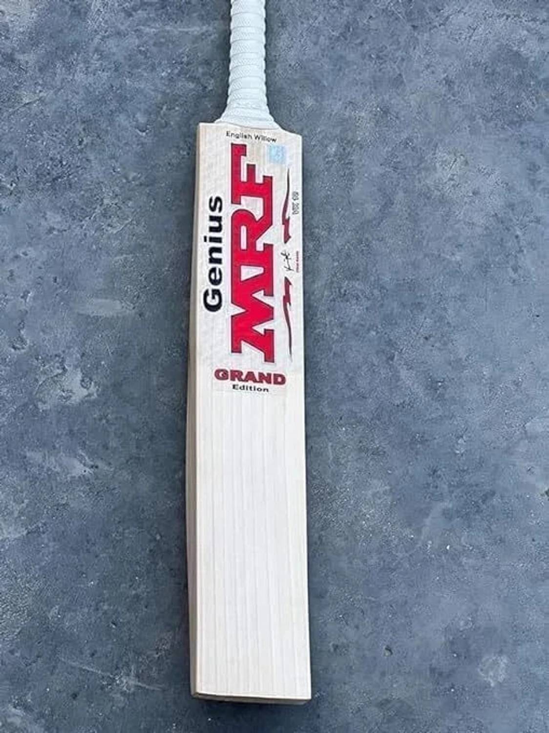 ISBN MRF ENDORSED LEATHER Ball BAT Full Size SH Natural ENGLI