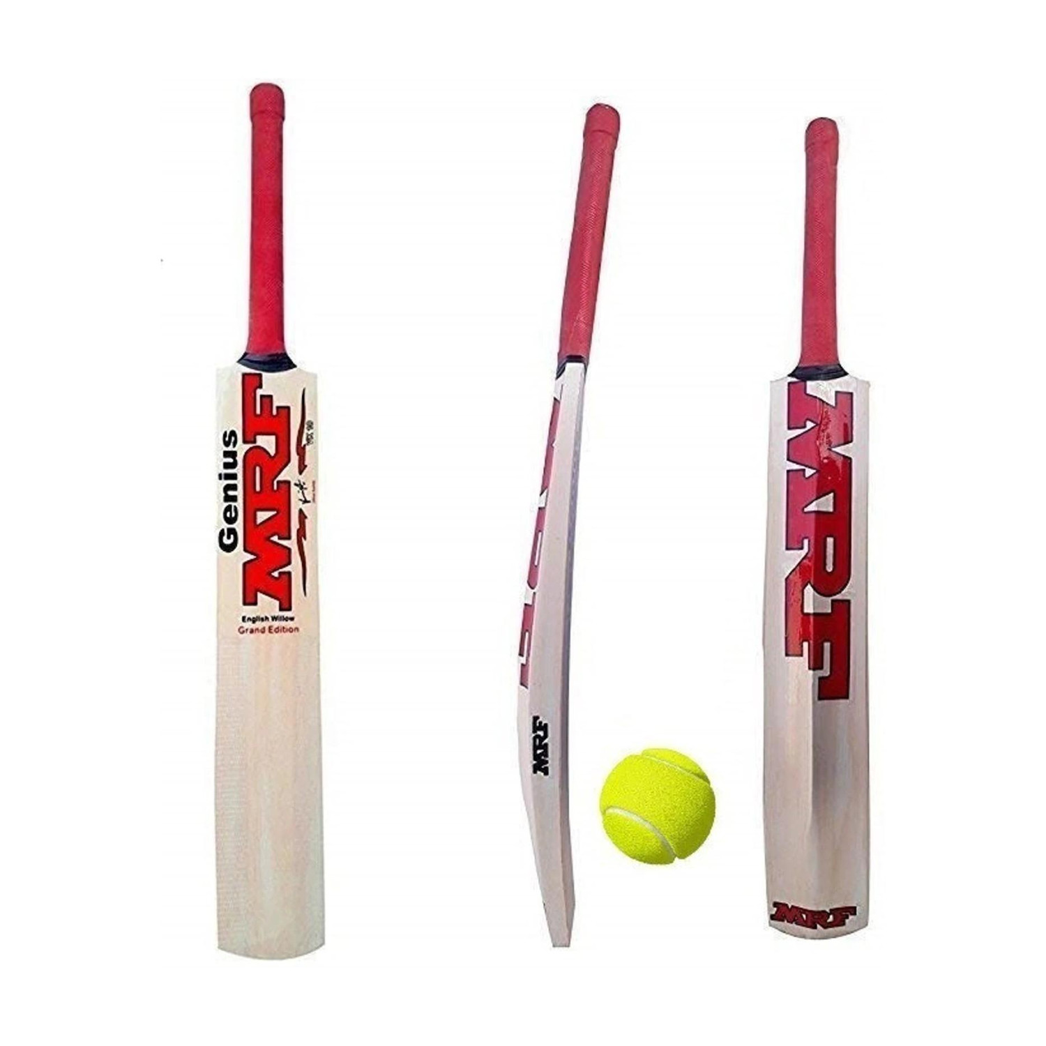 Image of JAI SHREE RAM SPORTS Size 3 Poplar Willow Cricket Bat for Boys & Girls (6-8 Years) - Lightweight 800g Kashmir Willow Cricket Bat For 6 - 7 Yrs
