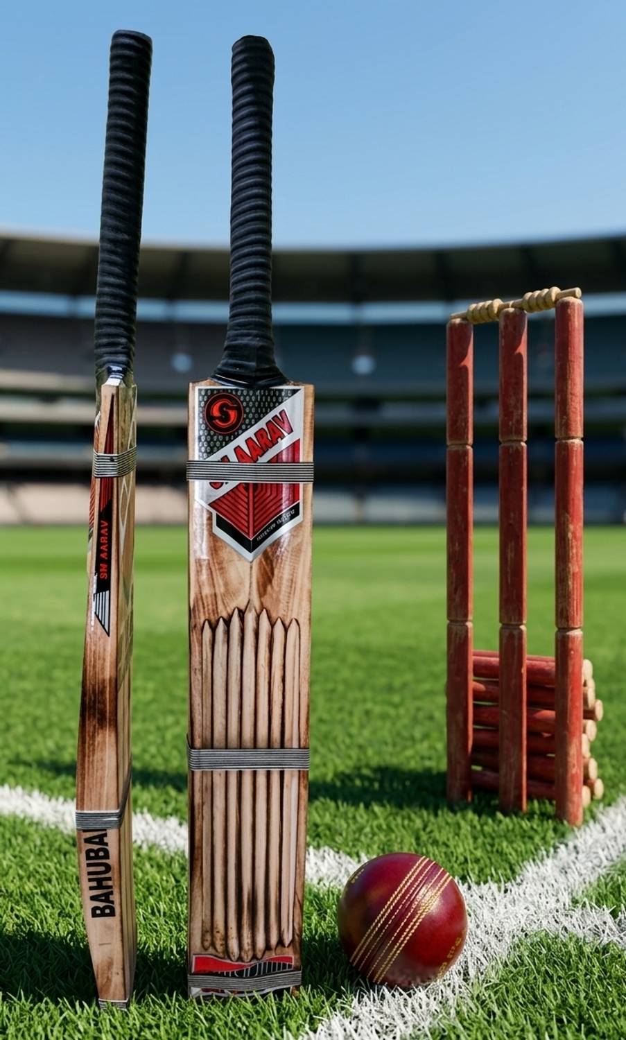 SM ARAV kashmir premium willow Kashmir Willow Cricket Bat For 15