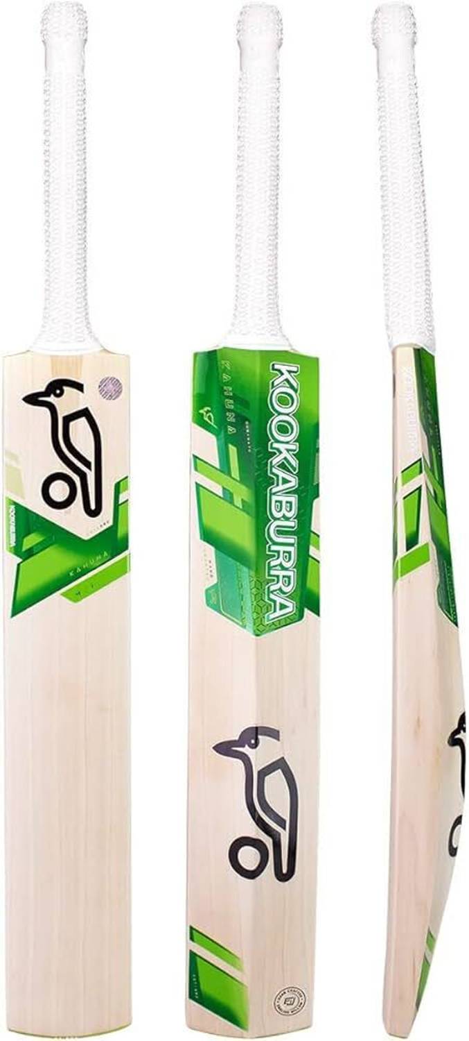 krishna sports Kookaburra green English Willow Cricket Bat For 1